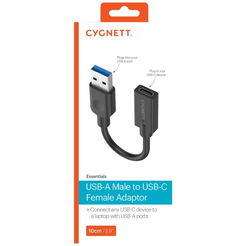 2 Cygnett Essentials USB-A to USB-C Adaptor 10cm, 2 of 2