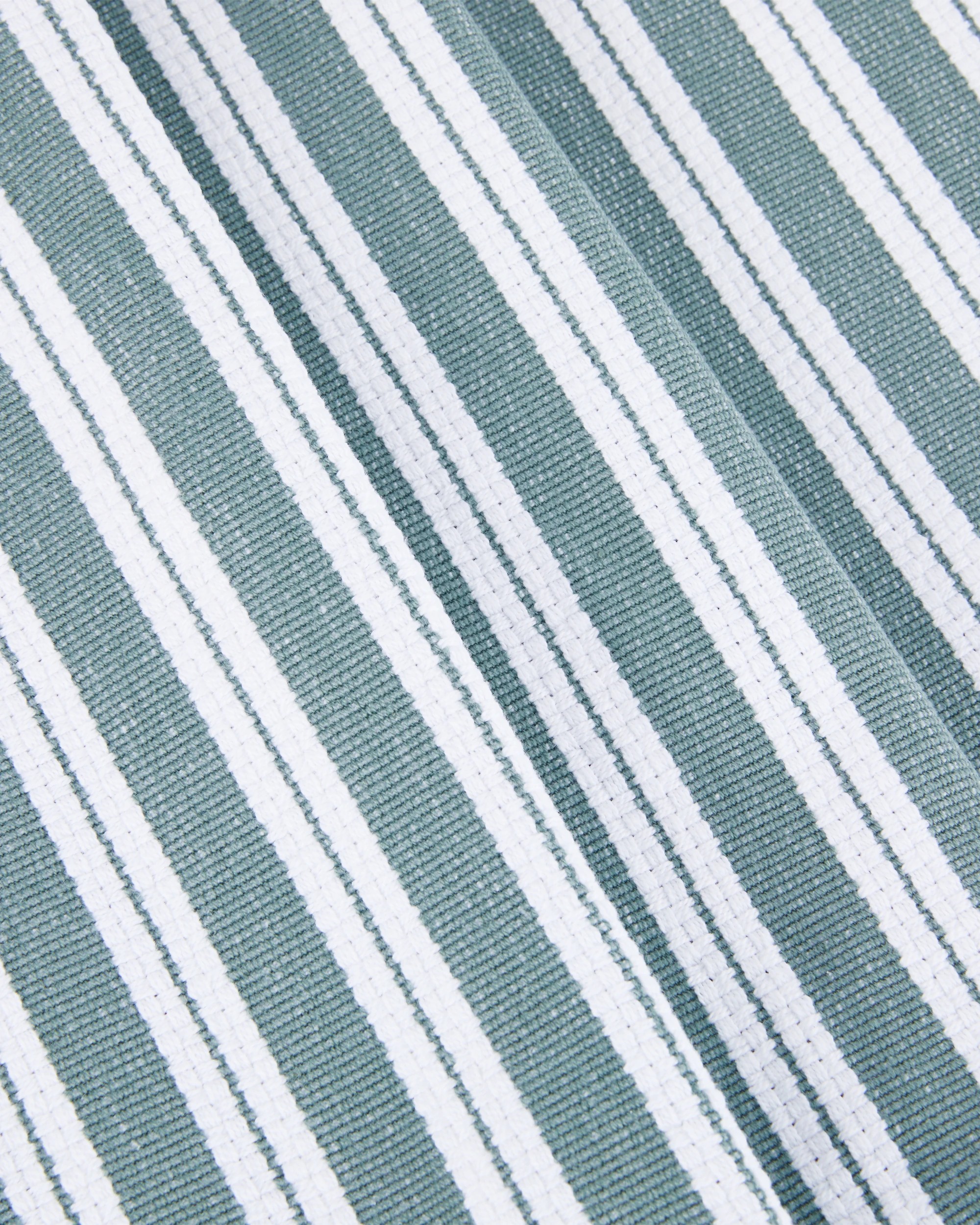 2 3 Pack Green Basket Weave Extra Large Tea Towels, 2 of 4