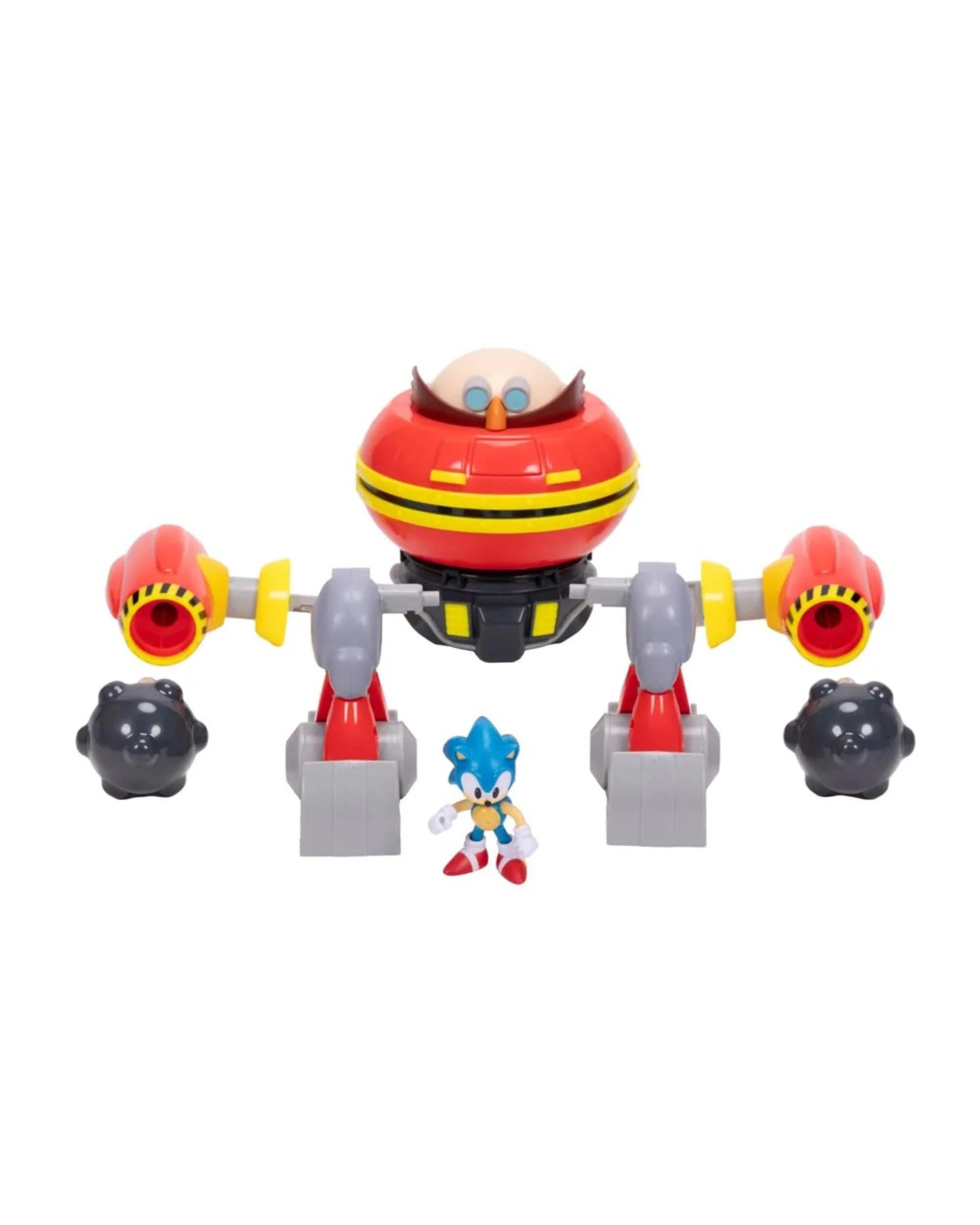 2 Sonic the Hedgehog Hammer Egg Robot with Sonic Deluxe 2.5 inch Figure Playset, 2 of 9