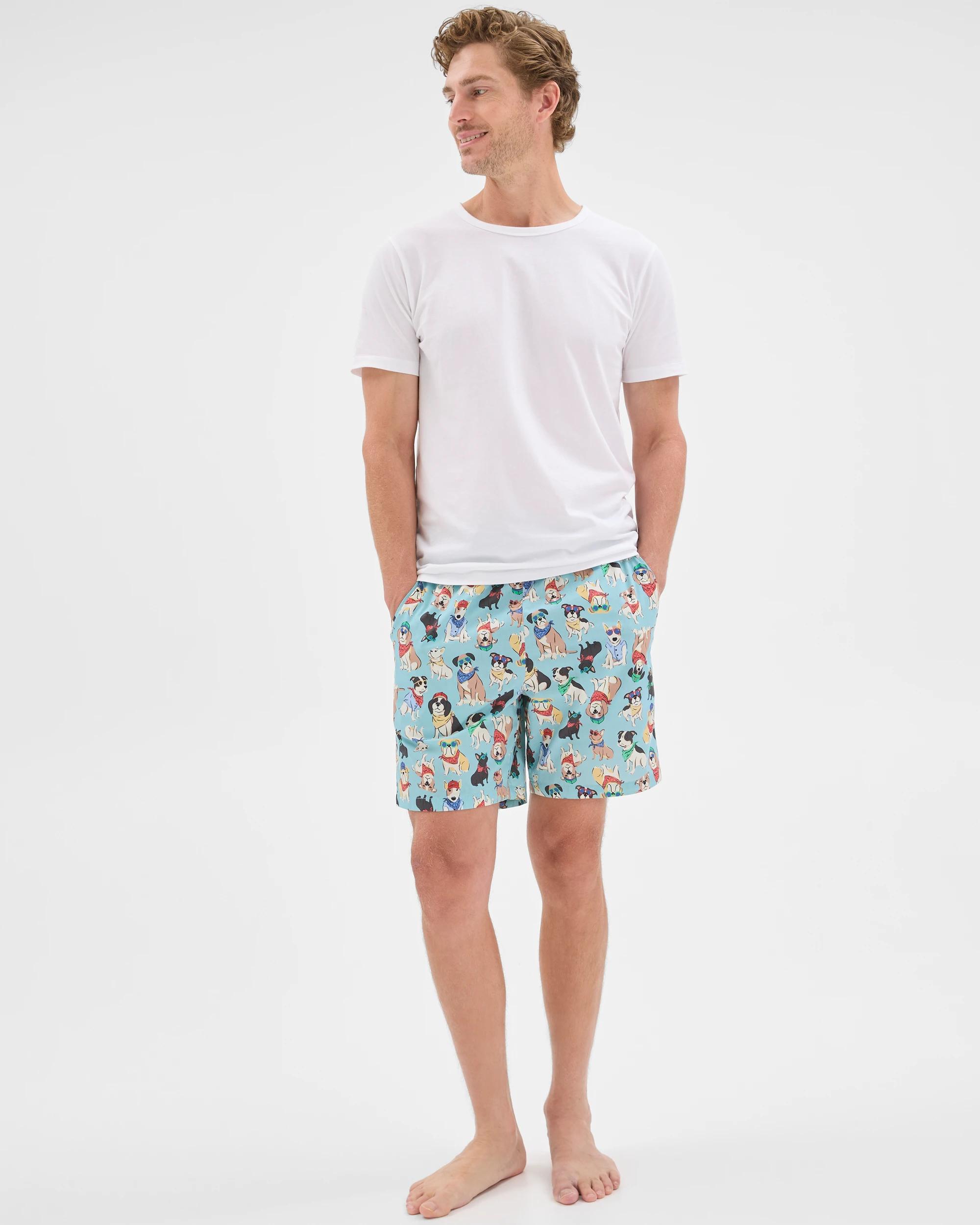 2 Maxx Poplin Sleep Shorts MULTI DOGS, 2 of 6