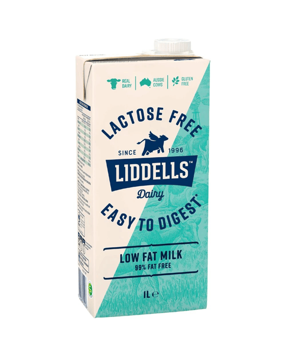 Liddells Lactose Free Low Fat Milk 1L