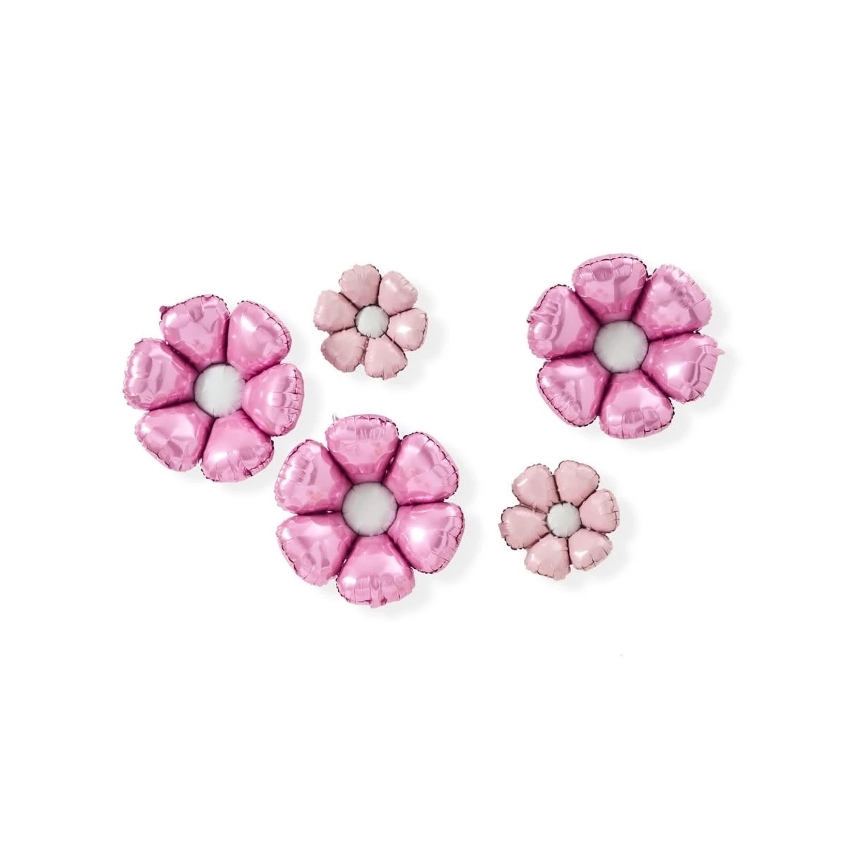 2 5 Pack Flower Foil Balloons, 2 of 4