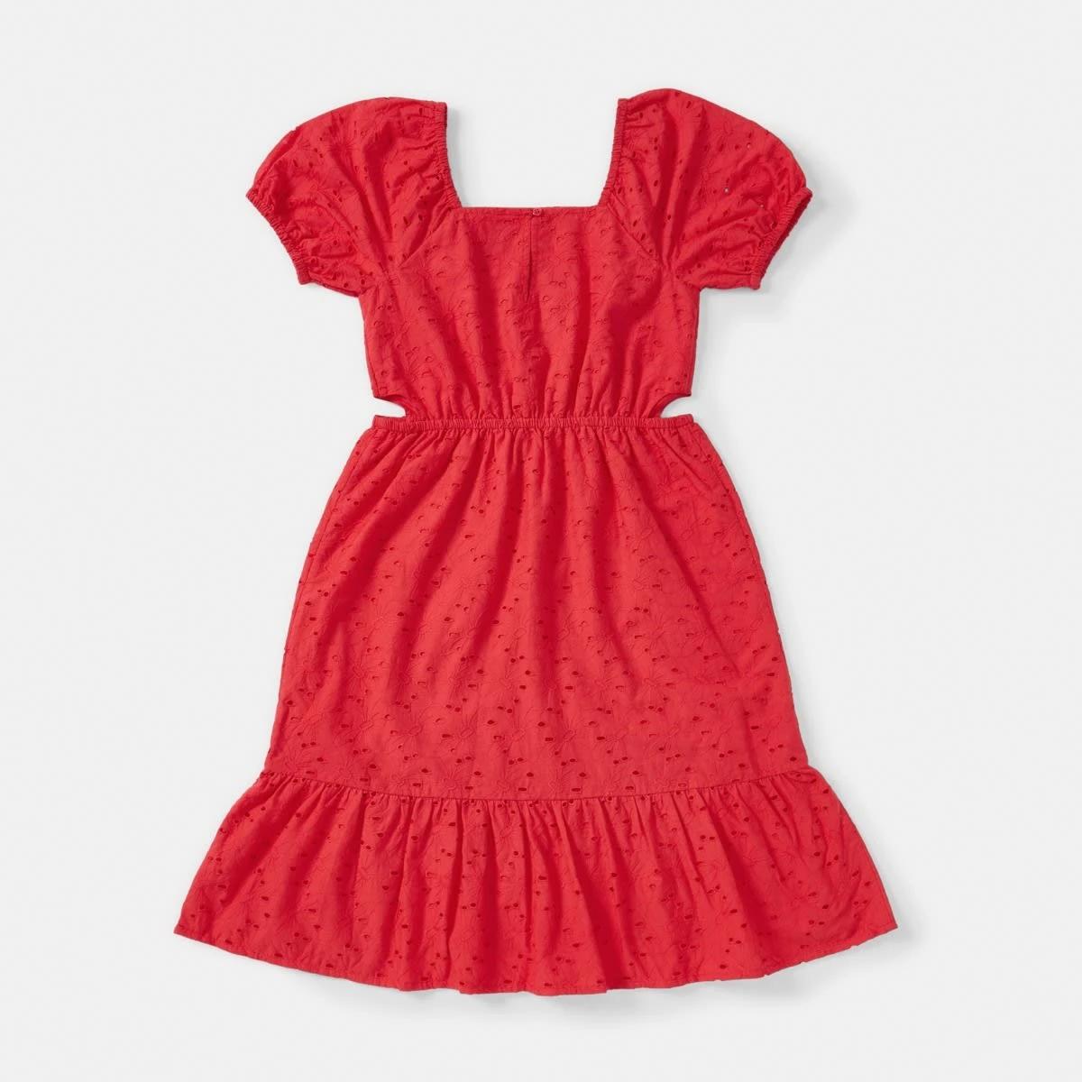 9 Broderie Dress Lolli Red, 9 of 9