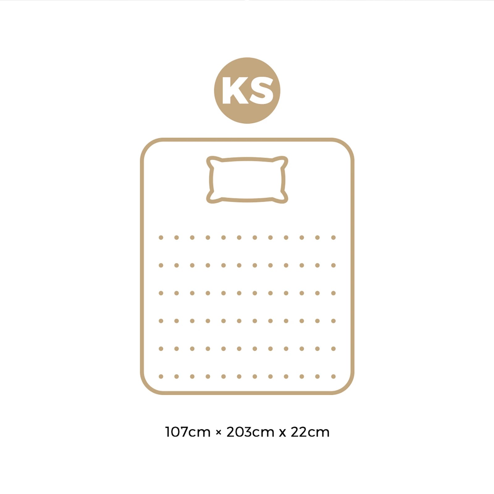 2 Bedra Bedding King Single Mattress Cool Gel Foam Euro Top Bed 22cm
 - Multi, 2 of 2