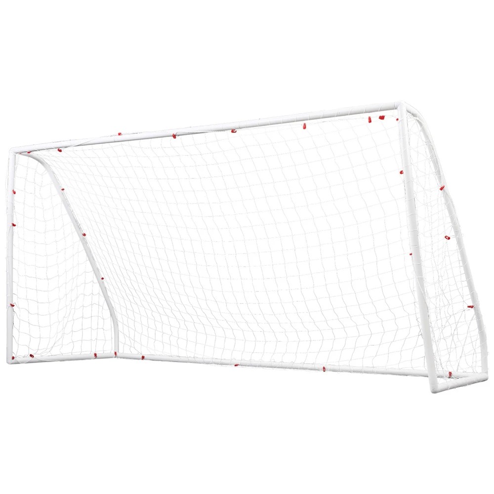 1 Everfit 12FT Soccer Football Goal Net UPVC Frame - White, 1 of 6