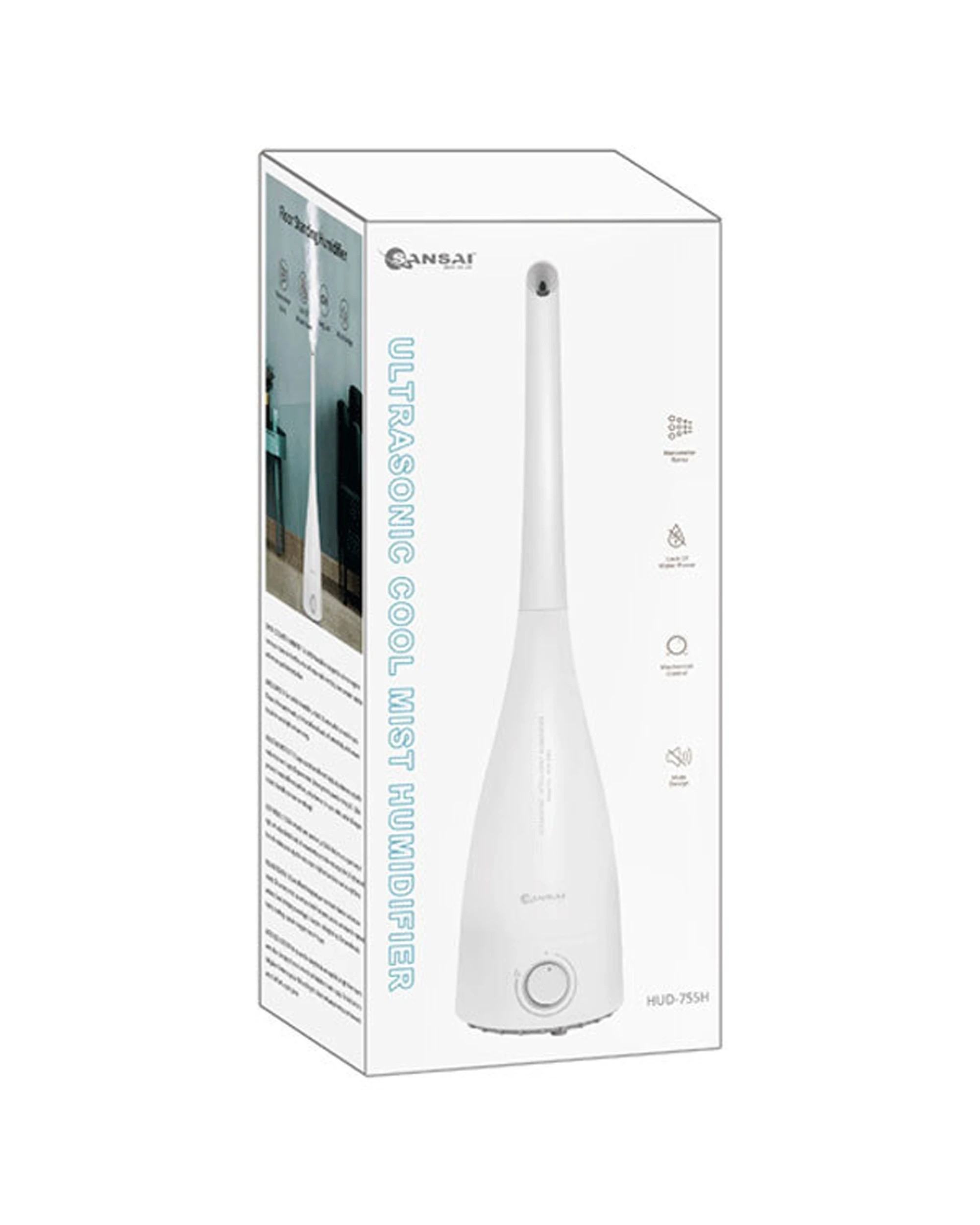 5 Sansai Ultrasonic 3.3L Air Humidifier Electric Aromatherapy Mist Purifier - White, 5 of 5