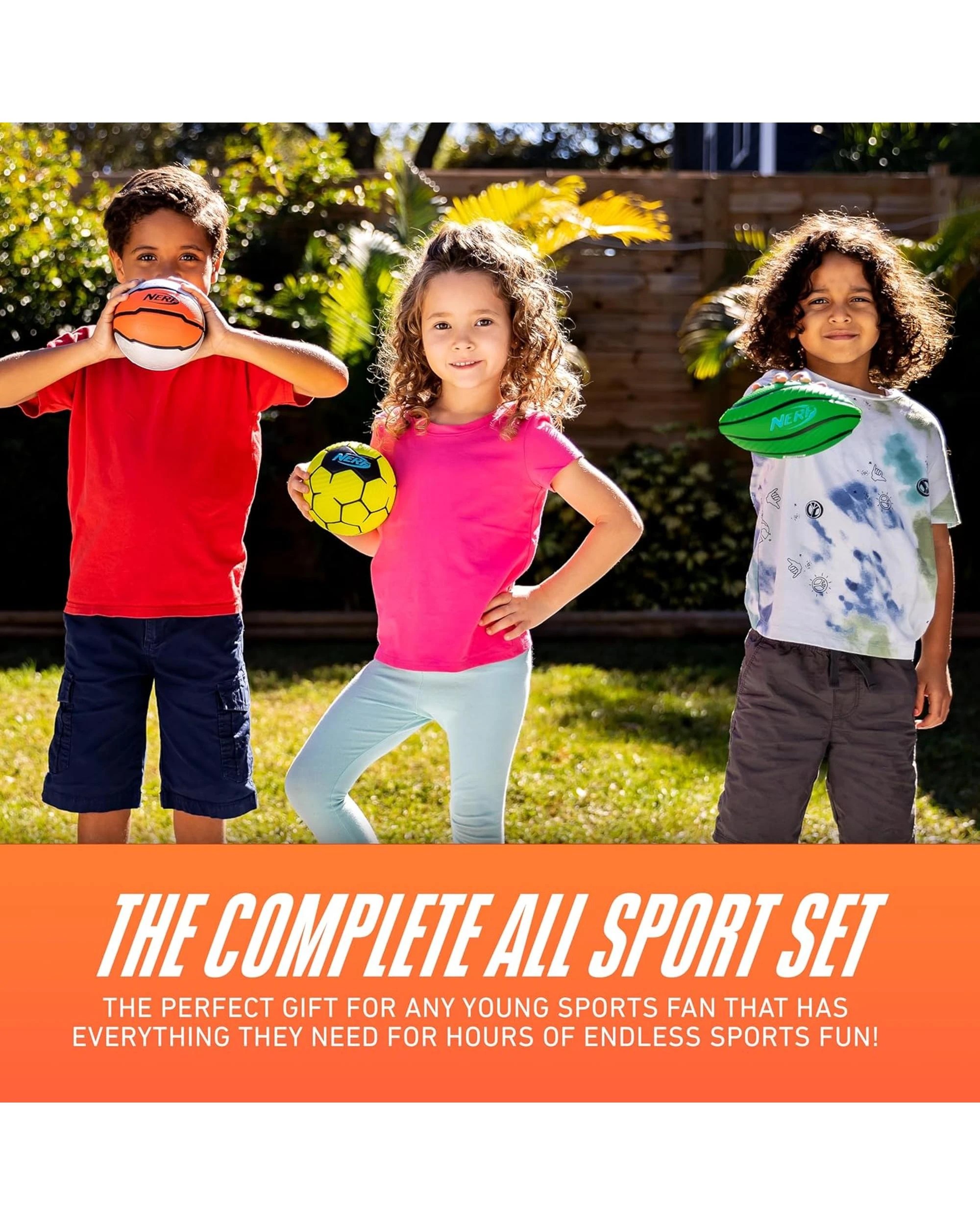 8 Nerf Mini Multi-Sport Foam Ball Set, 8 of 9