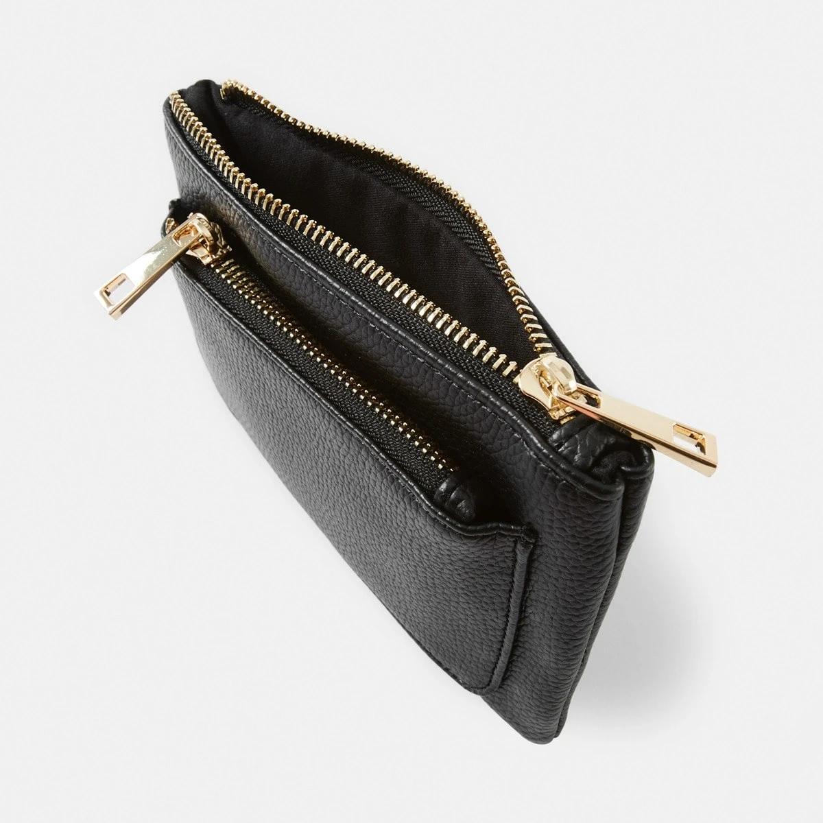 3 Double Pocket Purse BLACK, 3 of 4