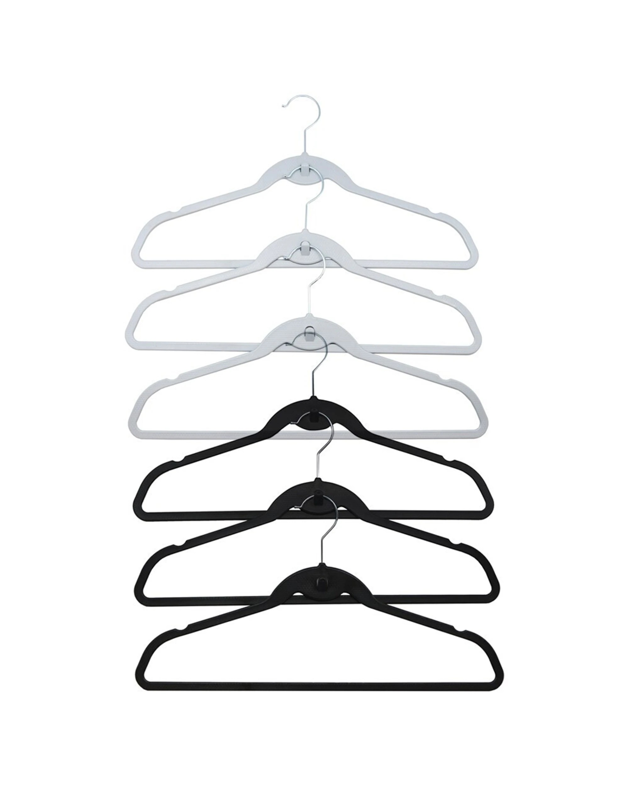 5 10pk Boxsweden Plastic Space Saving Hangers 45cm Closet Clothes Organiser - Assorted, 5 of 5