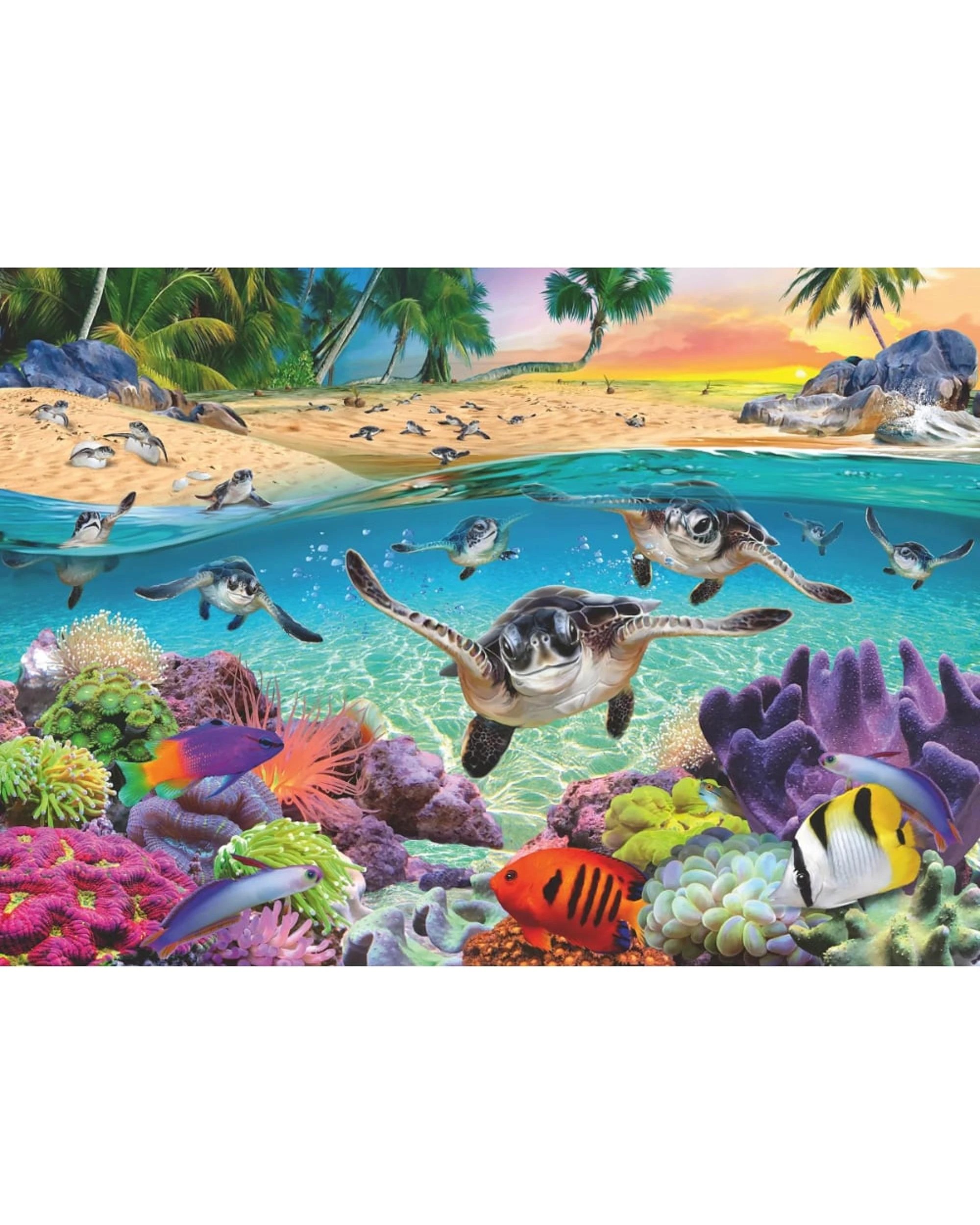 2 Ravensburger Race of the Baby Sea Turtles 500 Piece Large Format Jigsaw Puzzle, 2 of 2