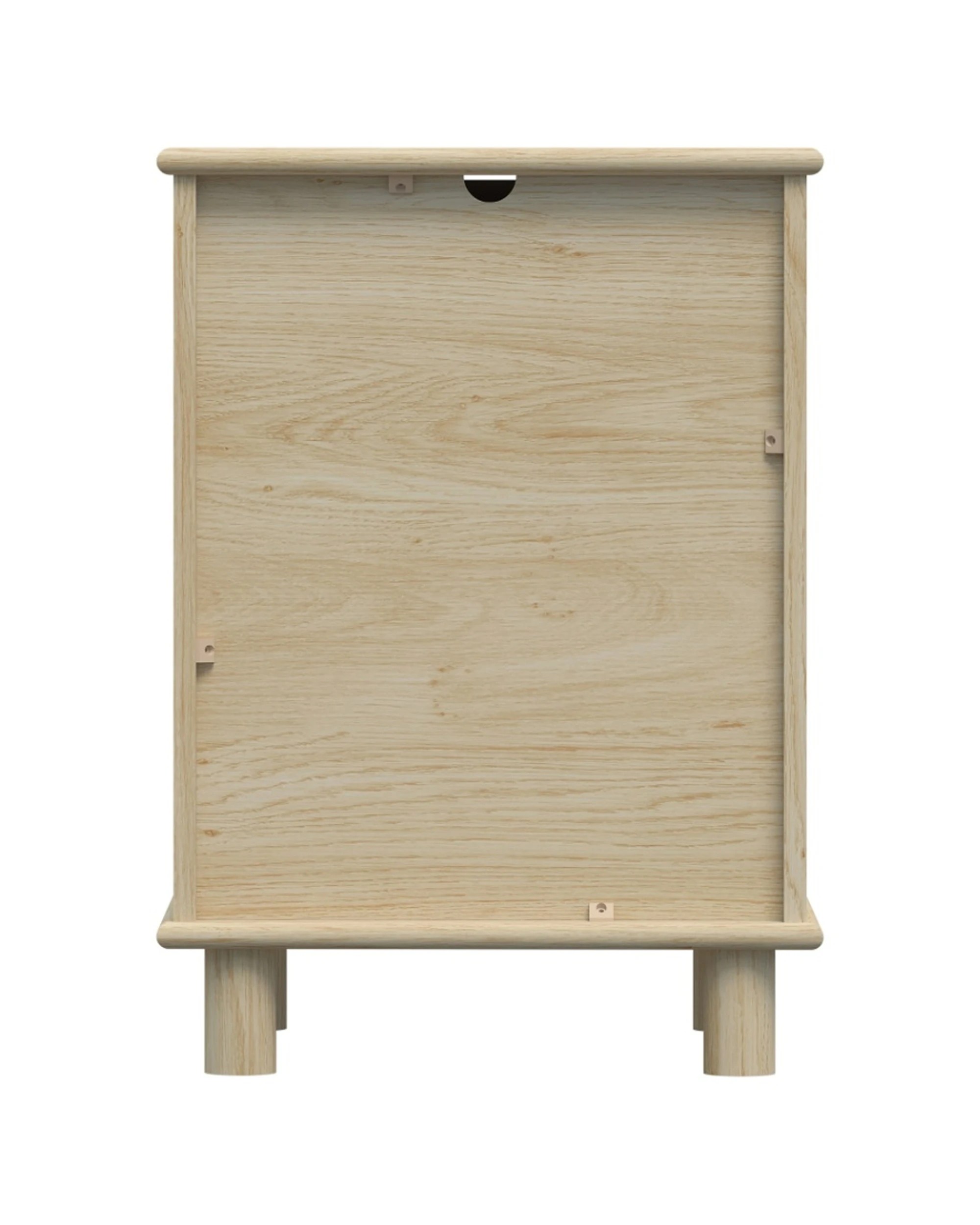 6 Alpine Bay Sorrento 3 Drawer Side Table Decor Woodgrain Finish Swedish Oak 44.5x42x62.5cm - Natural, 6 of 9