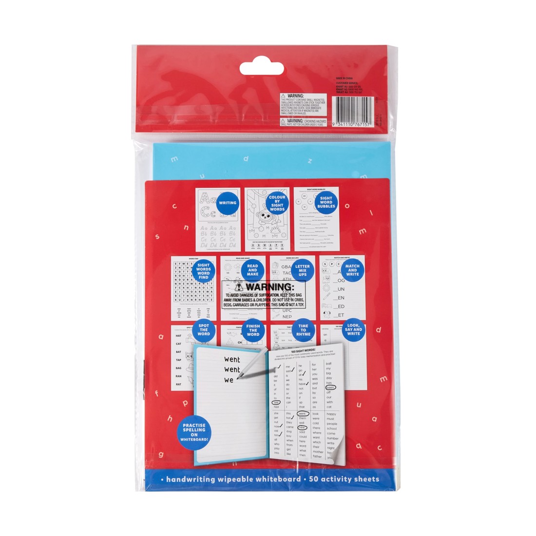 9 Whiteboard Activity and Learning Workbook, 9 of 9