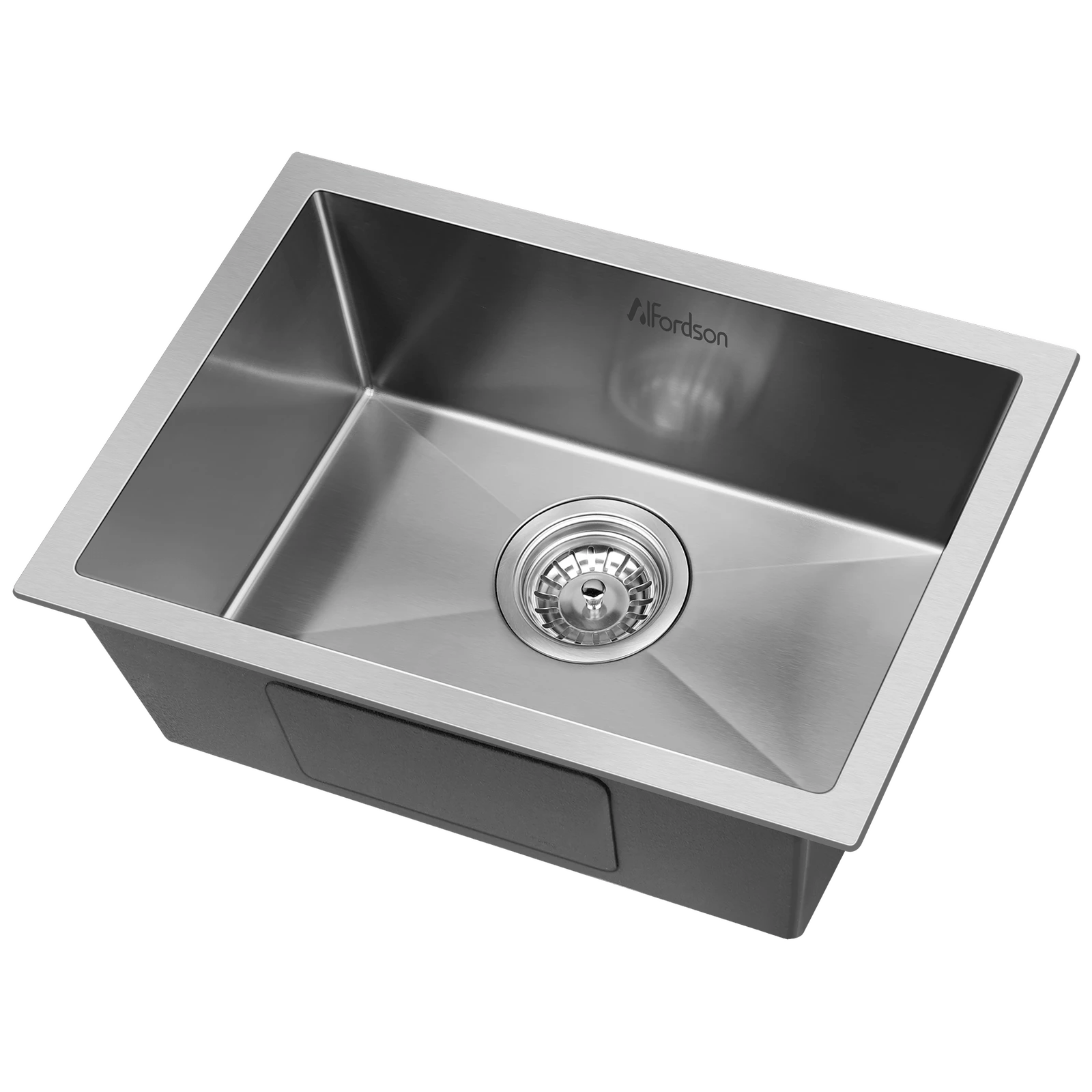 1 Alfordson Kitchen Sink 45x30cm Stainless Steel Basin Single Bowl - Silver, 1 of 7