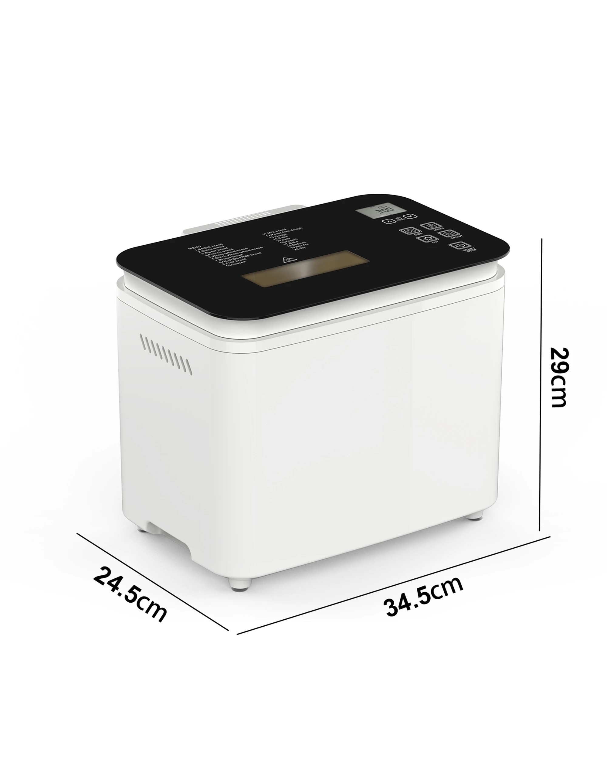 2 Advwin 2LB Bread Maker 20 Programs Menu White - White, 2 of 5