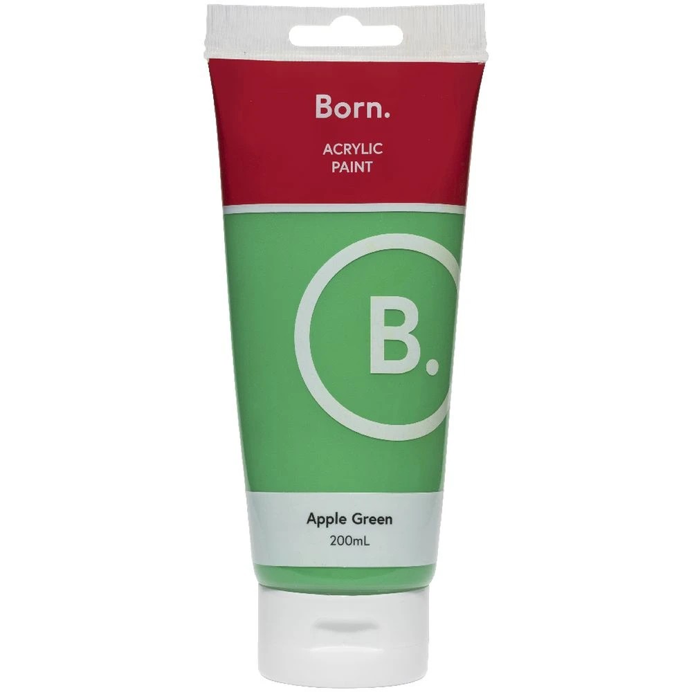 2 Born Acrylic Paint 200mL Apple Green, 2 of 3
