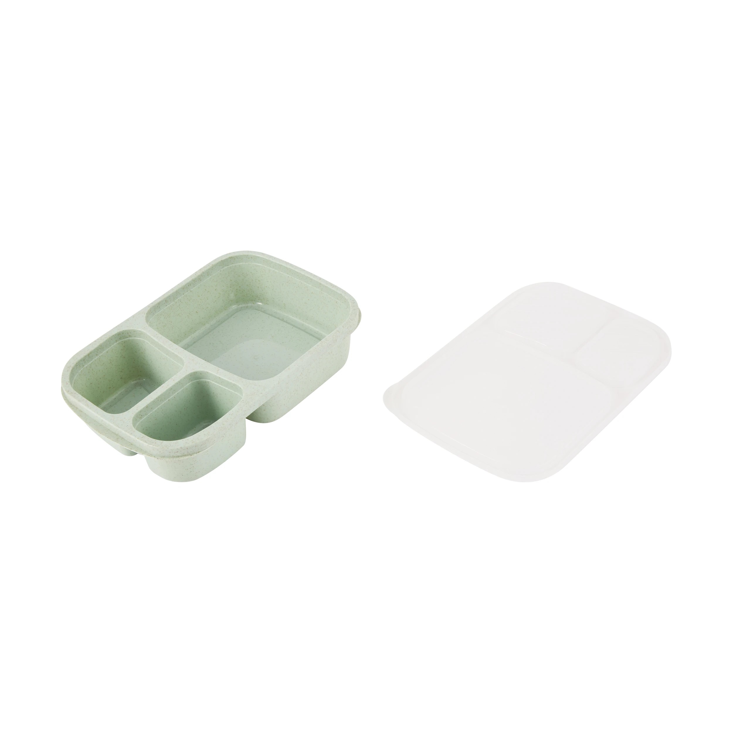 3 Sage Wheat Straw 3 Section Container, 3 of 7