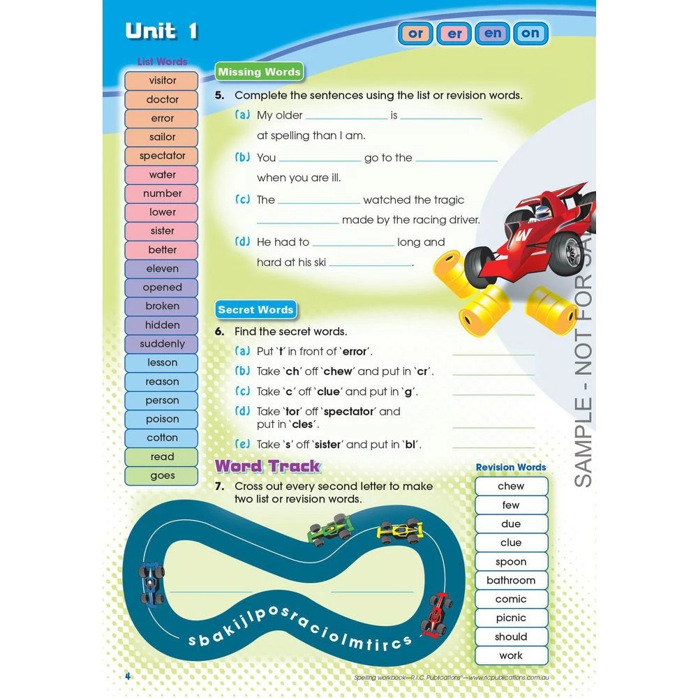 3 Spelling Workbook Interactive Book D, 3 of 5