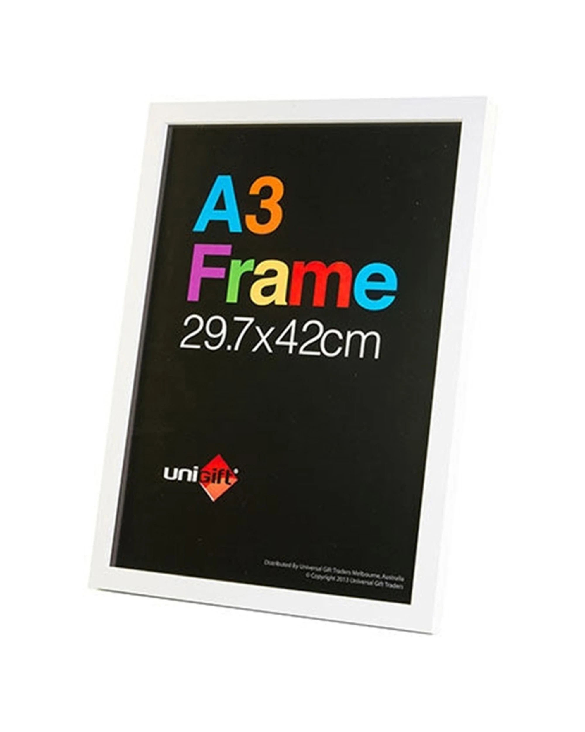 1 Unigift A3 Size Poster Print & Artwork Frame Home Decor 29.7x42cm - White, 1 of 1