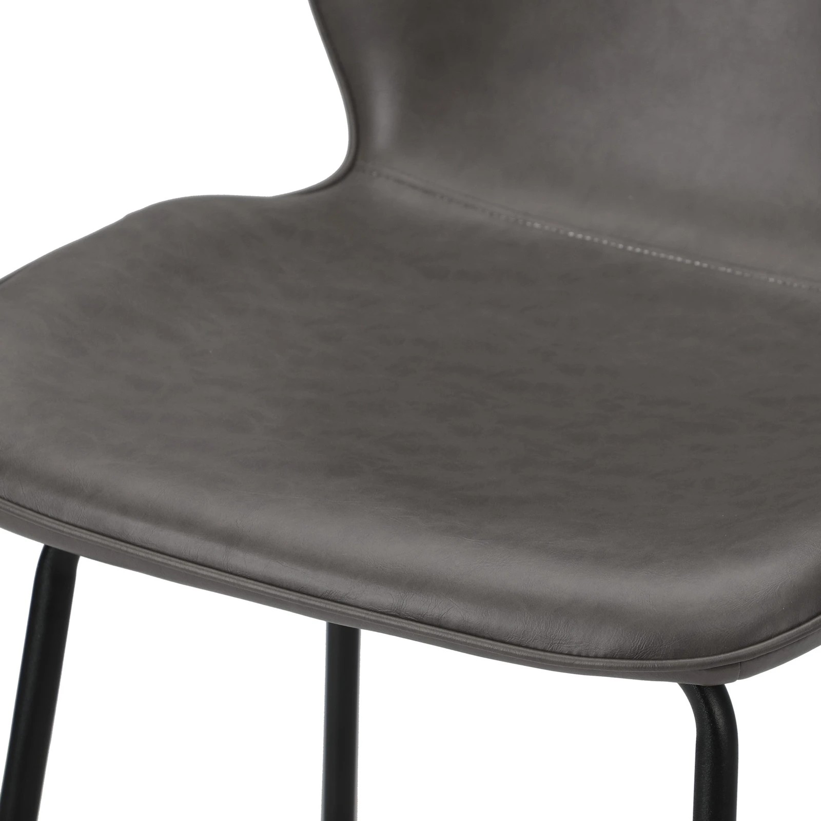 9 Oikiture 2PCS Bar Stools Kitchen Counter Chair Metal - Grey, 9 of 9