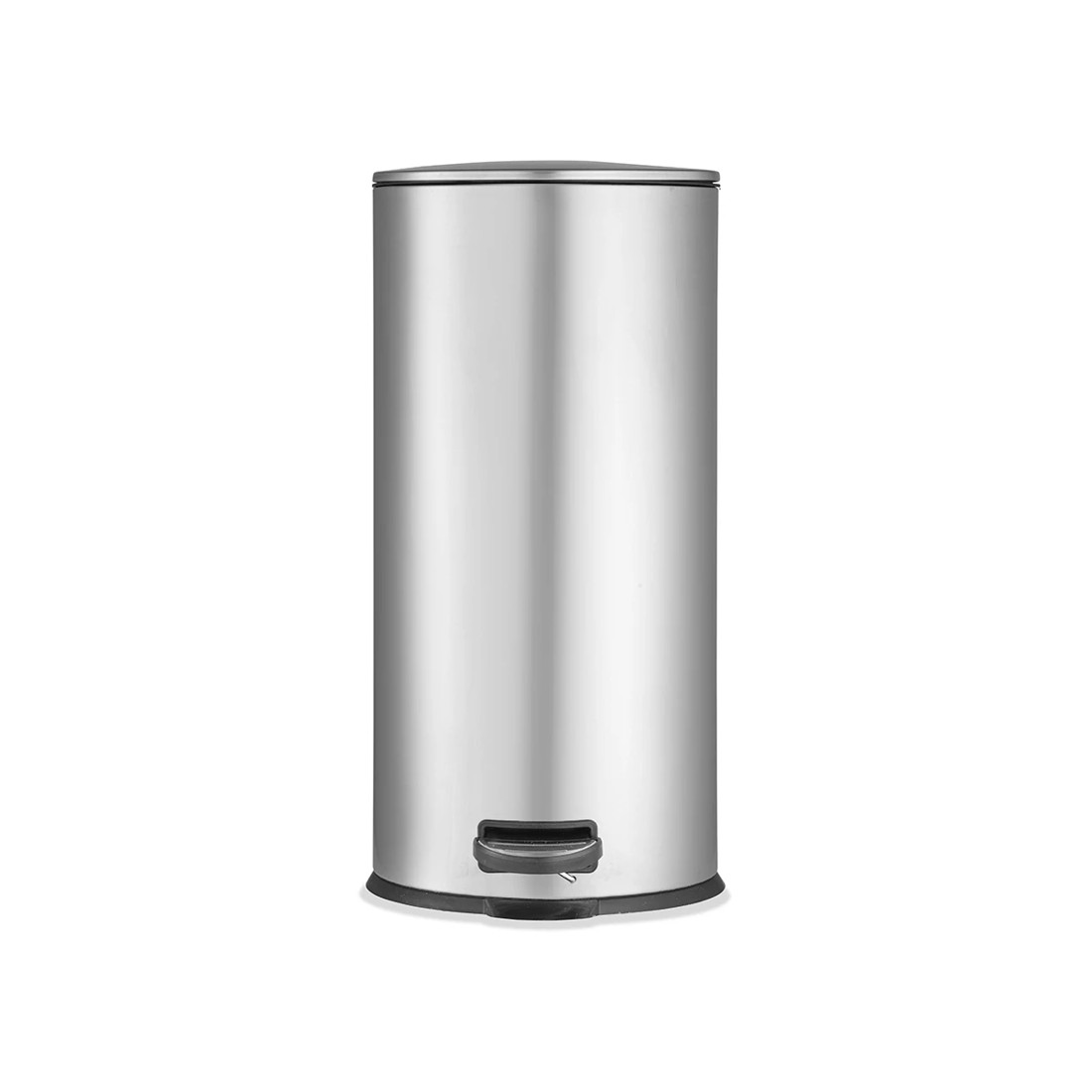 1 30L Brushed Stainless Steel Pedal Bin, 1 of 3