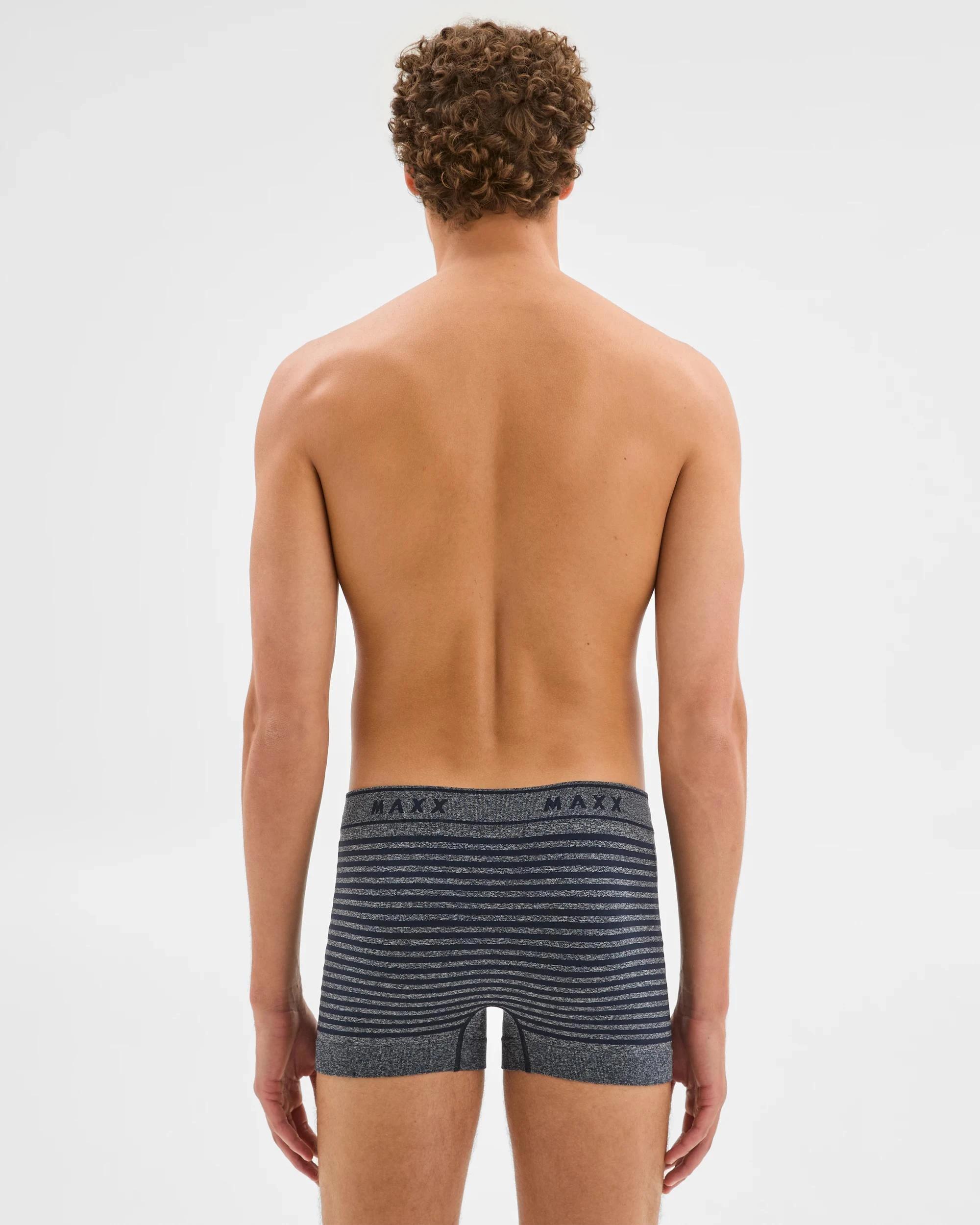 4 Maxx 3 Pack Mens Seamfree Trunks STRIPE, 4 of 4