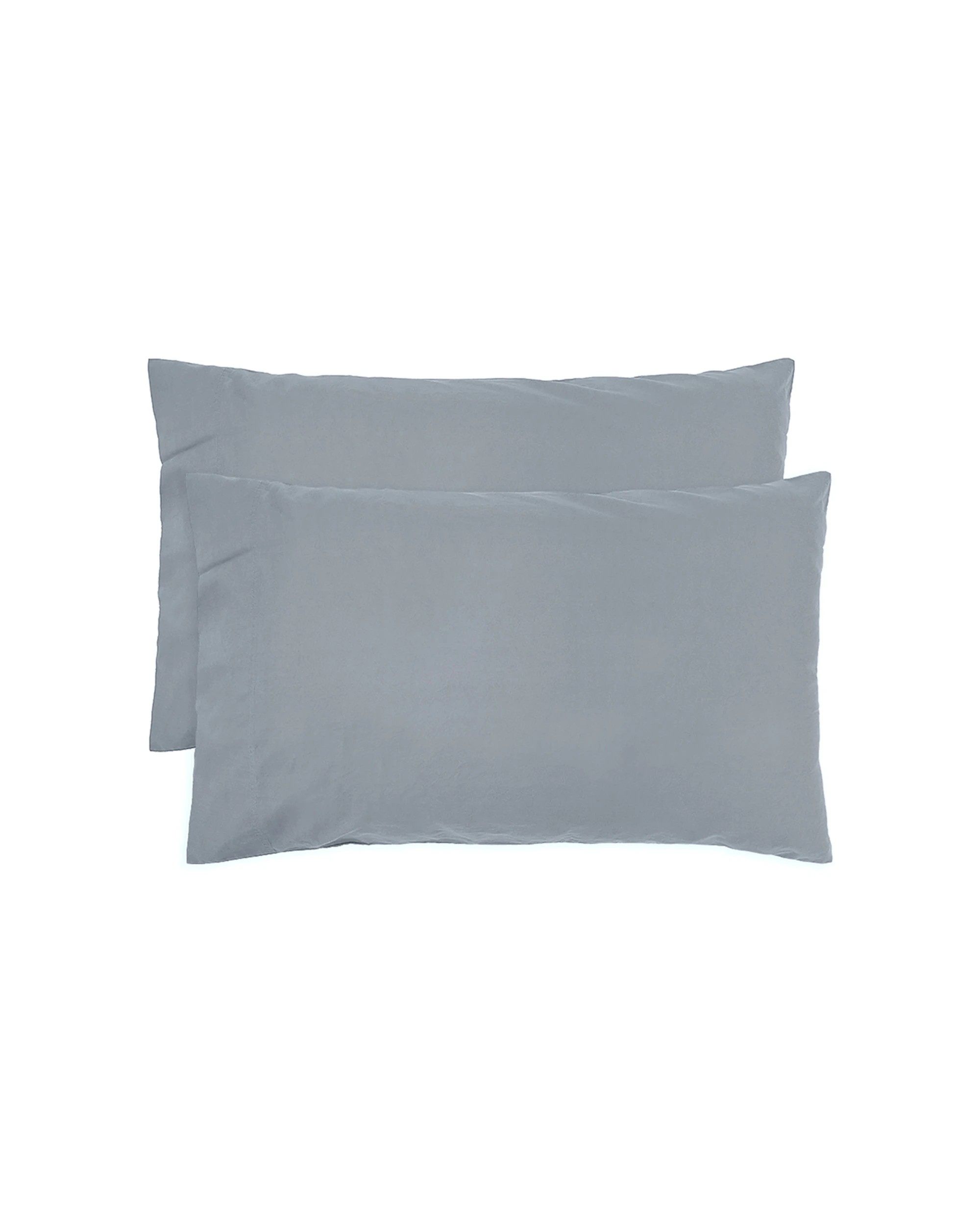 2 Bambury Temple Organic Cotton Quilt Cover Set Steel - Single Bed - Blue, 2 of 2