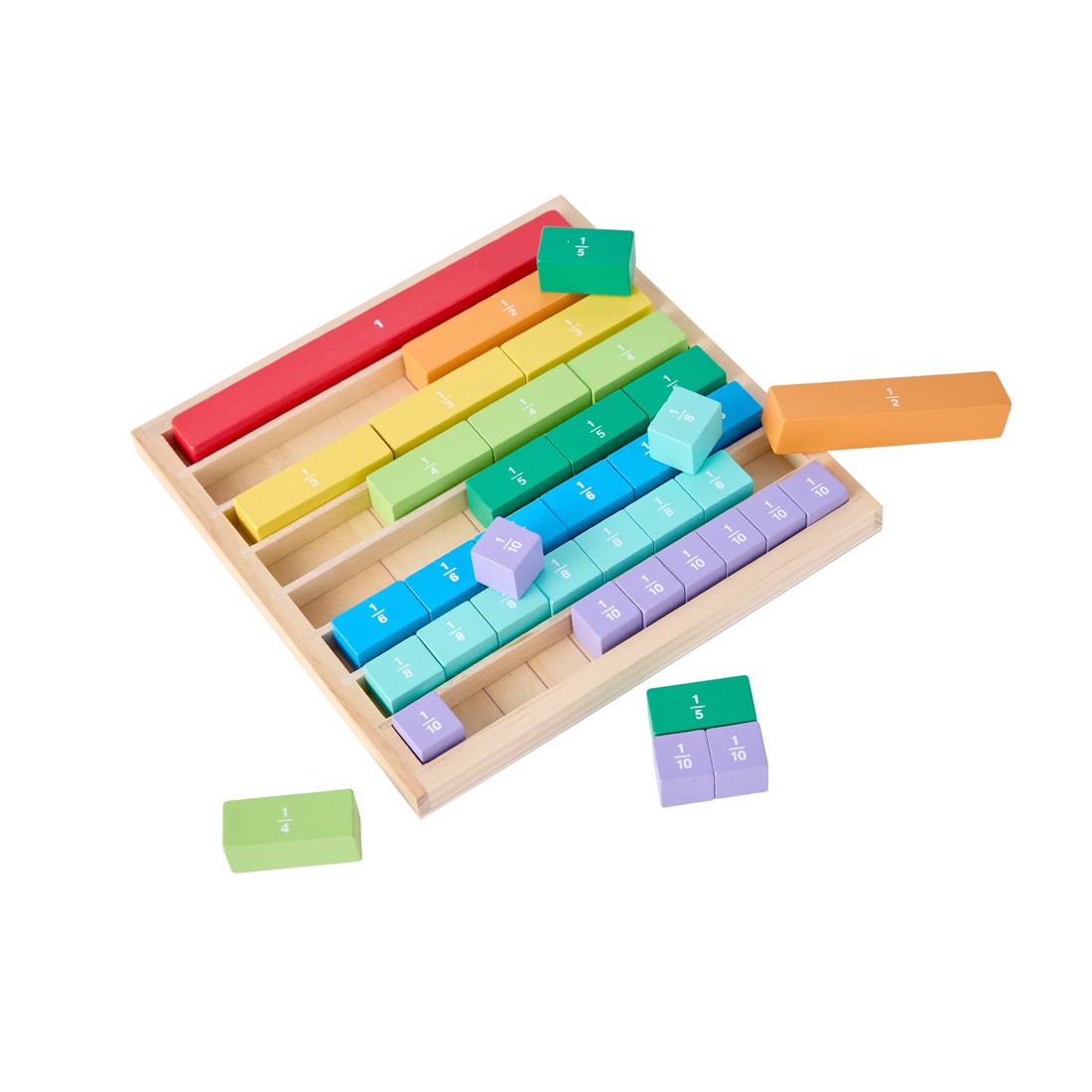 2 Wooden Fraction Learning Game, 2 of 7