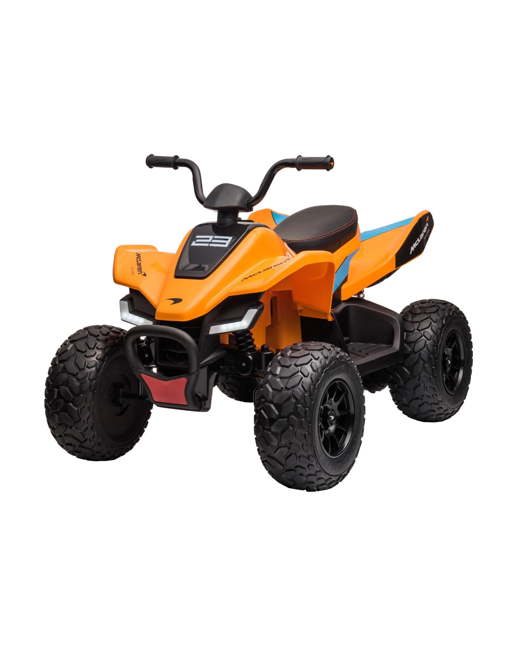 1 Kahuna Licensed MCL35 McLaren Kids Toy Ride On Electric Quad Bike - Orange, 1 of 10