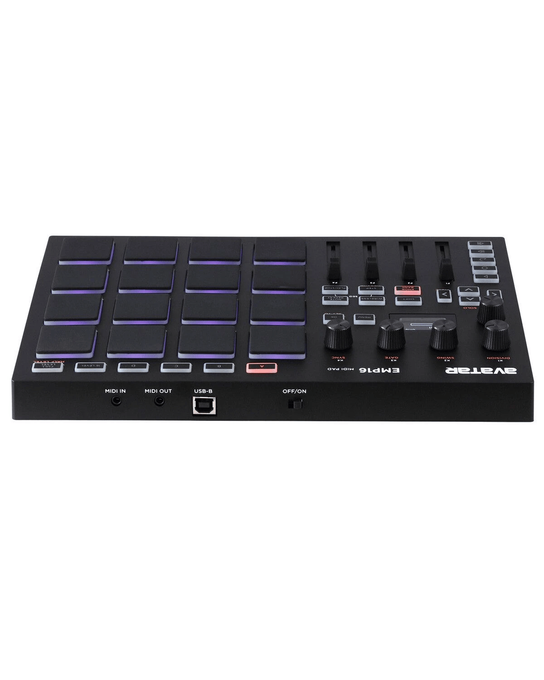 AUSWAY USB MIDI Controller Pad Pro Beat Maker Machine 16 RGB MPC Drum ...