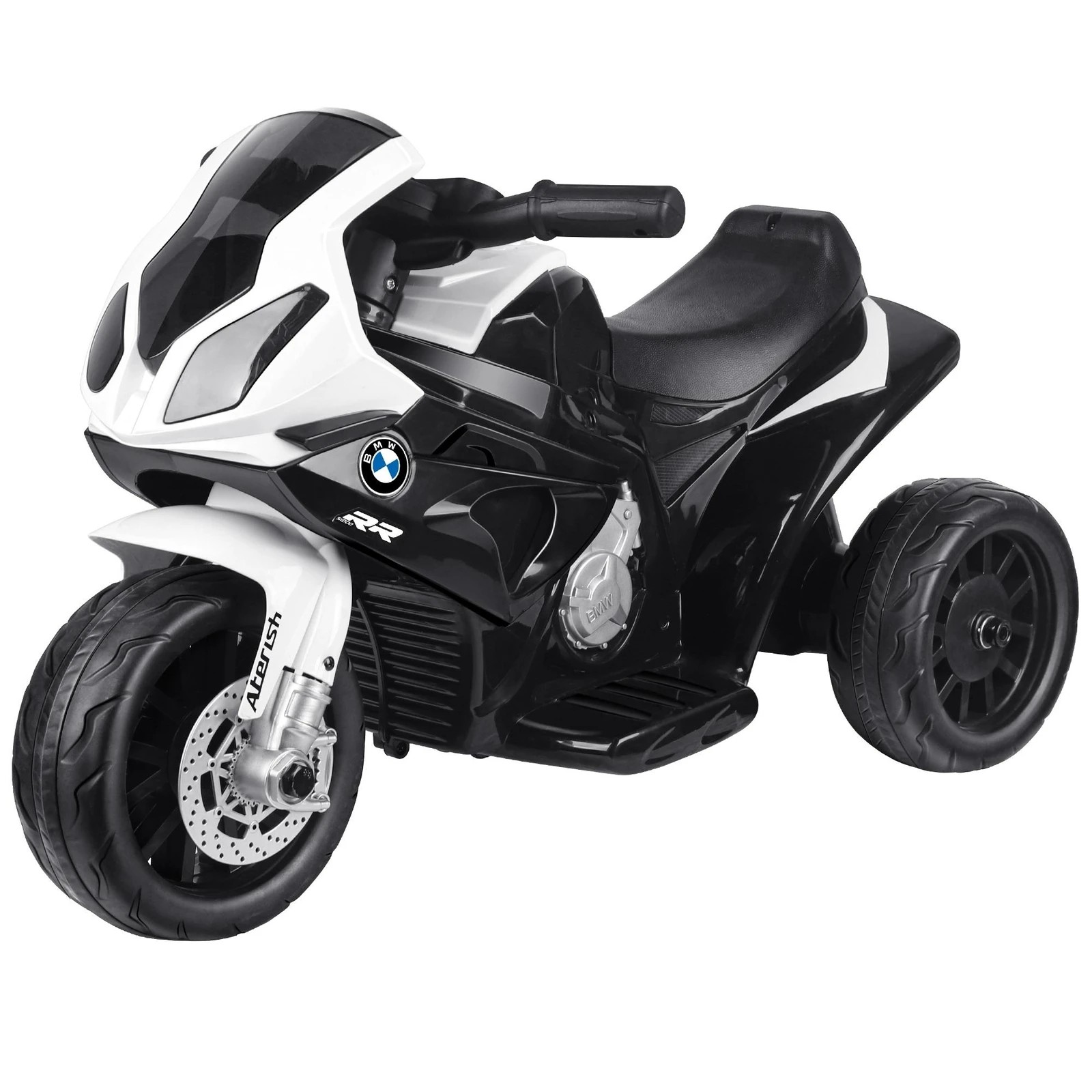 7 BMW Kids Ride On Car Motorbike S1000RR Licensed Electric Toys Police Bike - White Black, 7 of 8