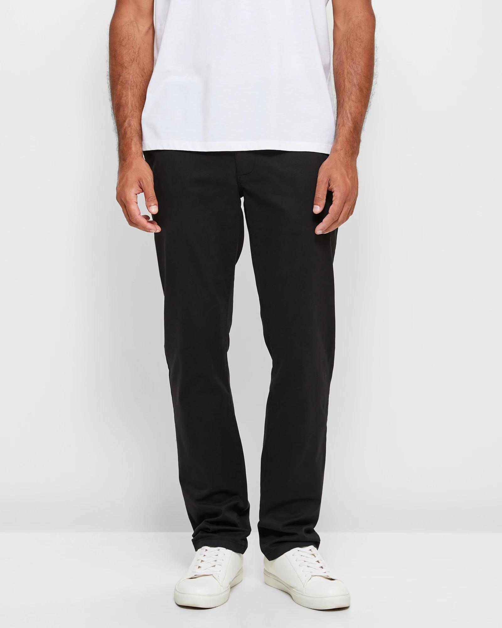 2 Target Straight Chino Pants BLACK, 2 of 5