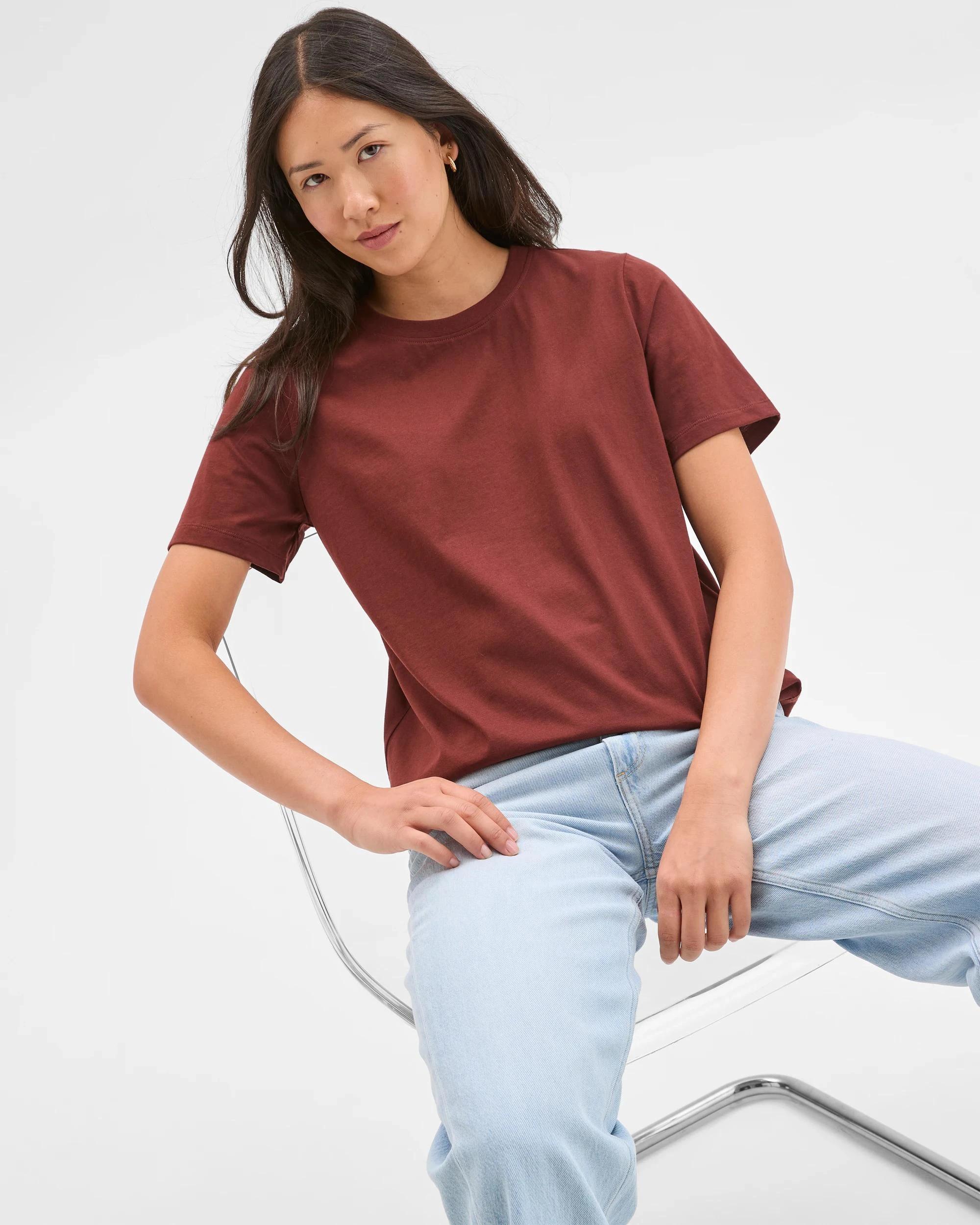 1 Target Woman Australian Cotton Classic T-Shirt AUBURN, 1 of 7