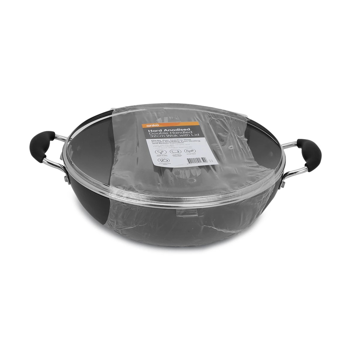 6 32cm Hard Anodised Wok, 6 of 6