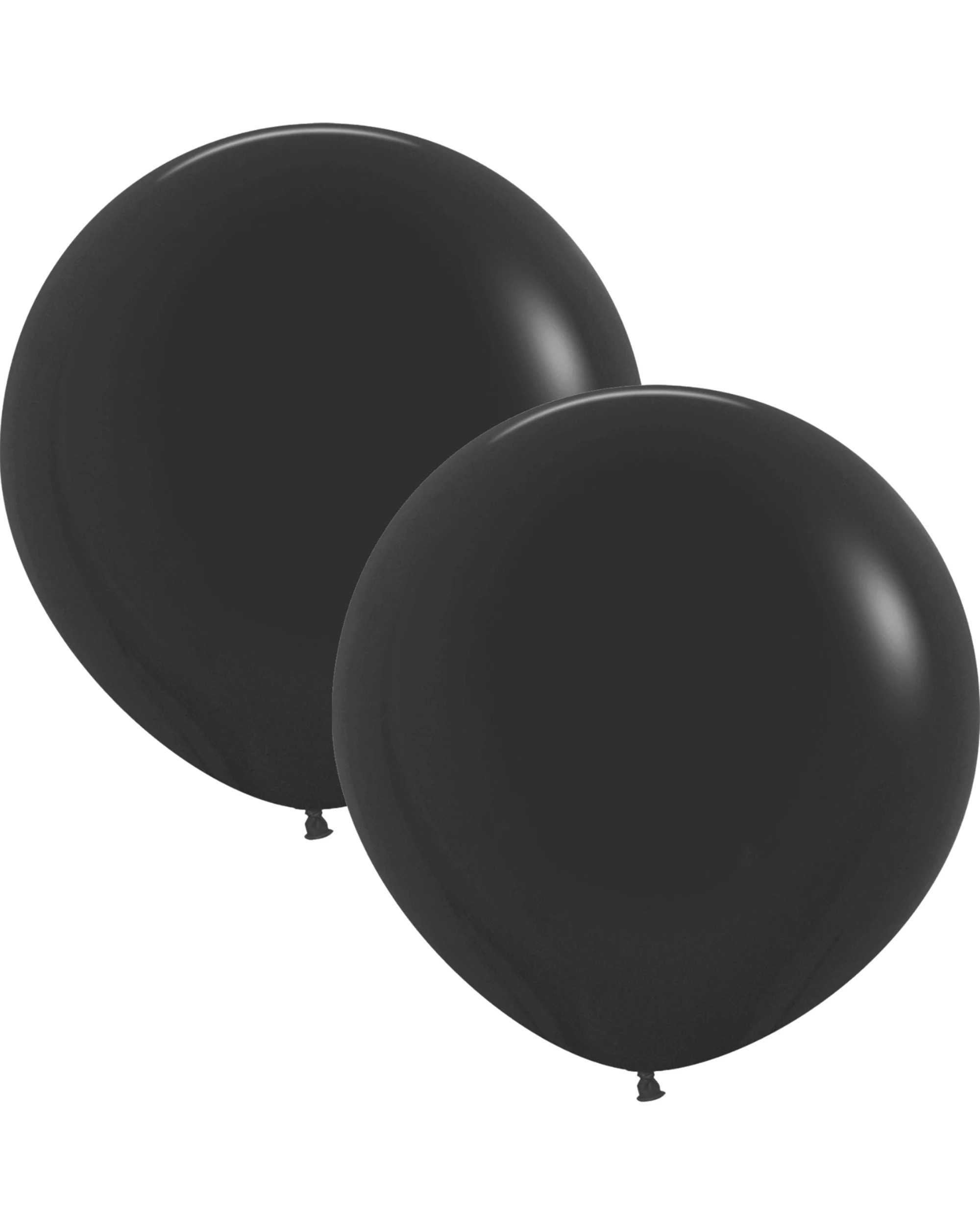 1 Five Star Five Star Jumbo 60cm Matte Balloon Round Pack of 2 - Black, 1 of 1