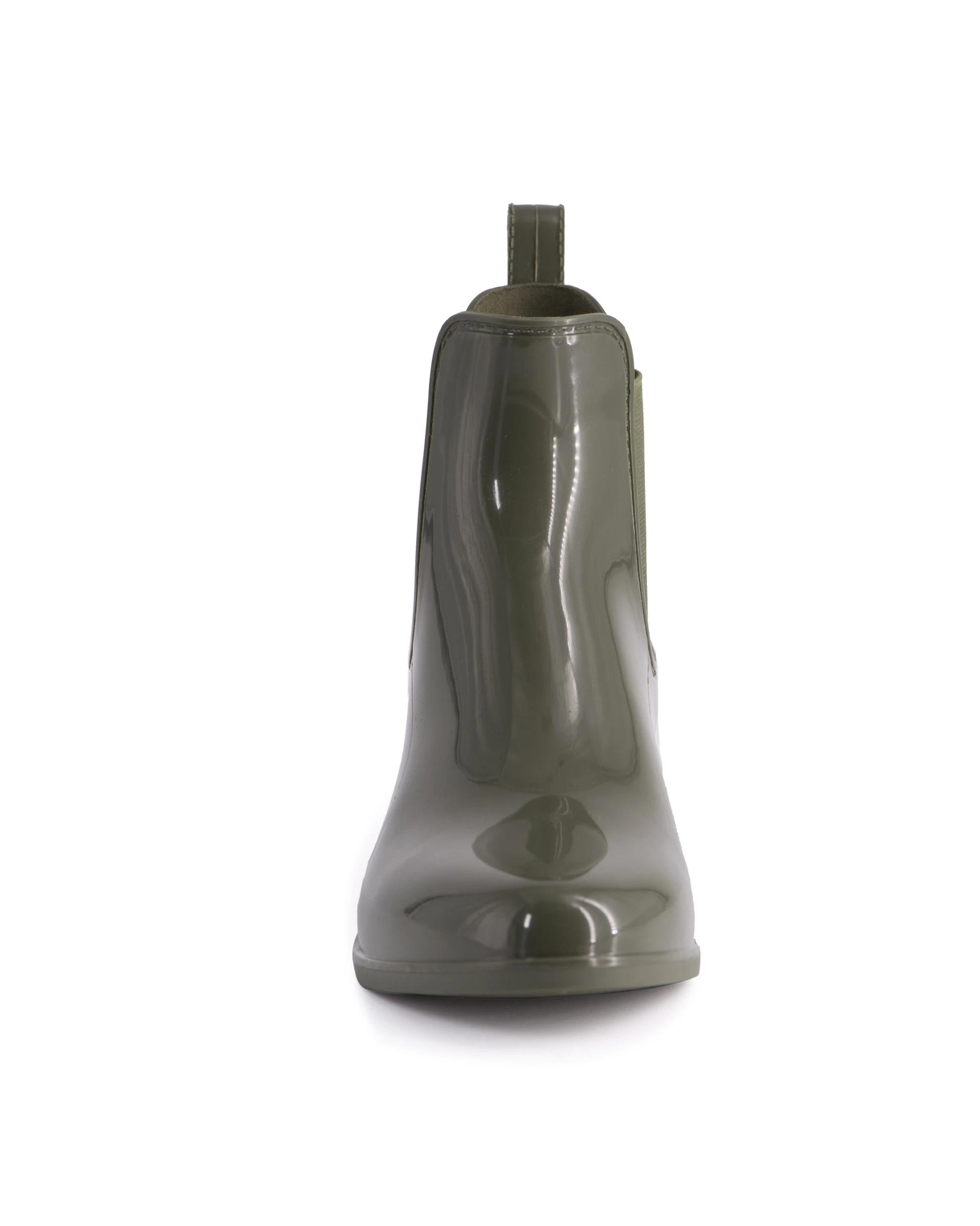 6 AUS WOOLI Chic Rainboots Featuring Free Sheepskin Insole OLIVE, 6 of 8