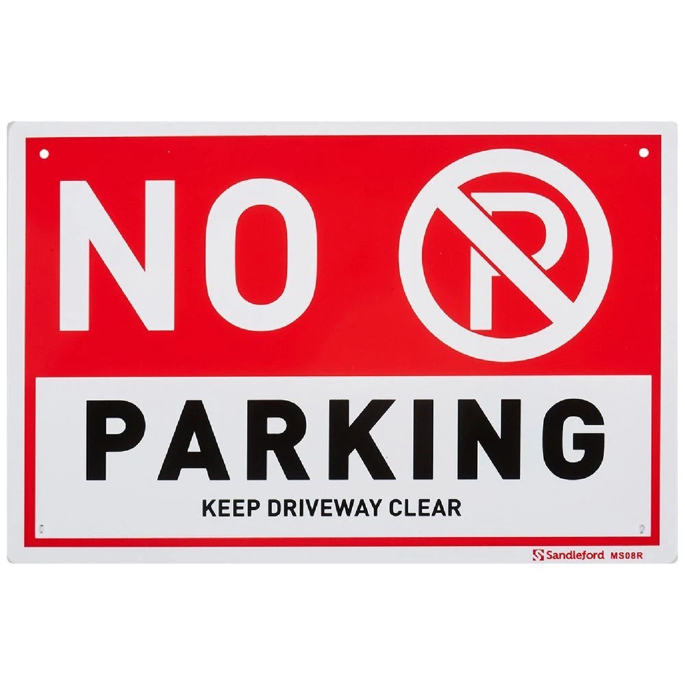 1 Sandleford No Parking Sign 300 x 200mm, 1 of 1