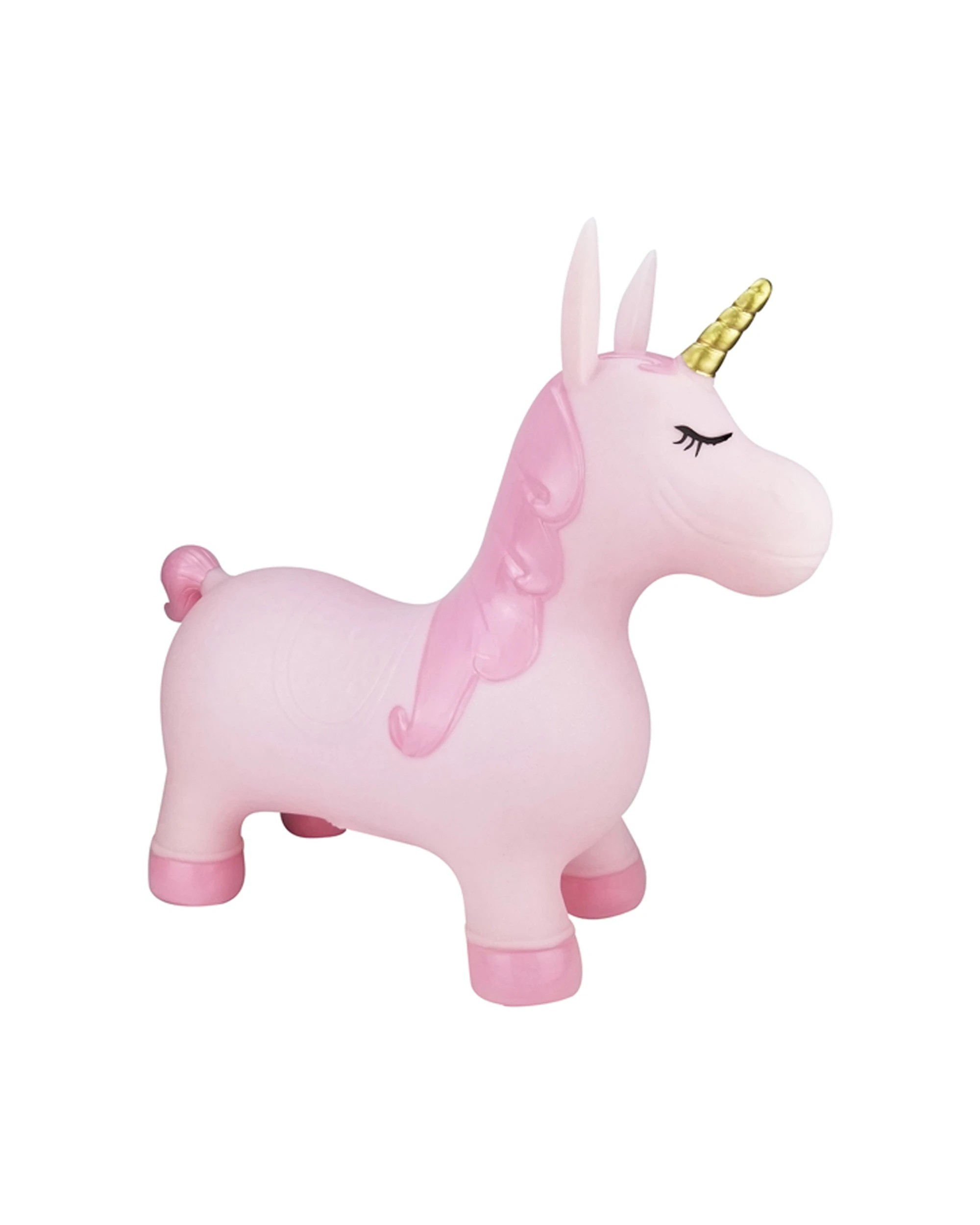 3 Kaper Kidz Bouncy Rider Pink Pearl The Unicorn Ride On Bouncer Toy Kids 12 Months Plus - Pink, 3 of 9