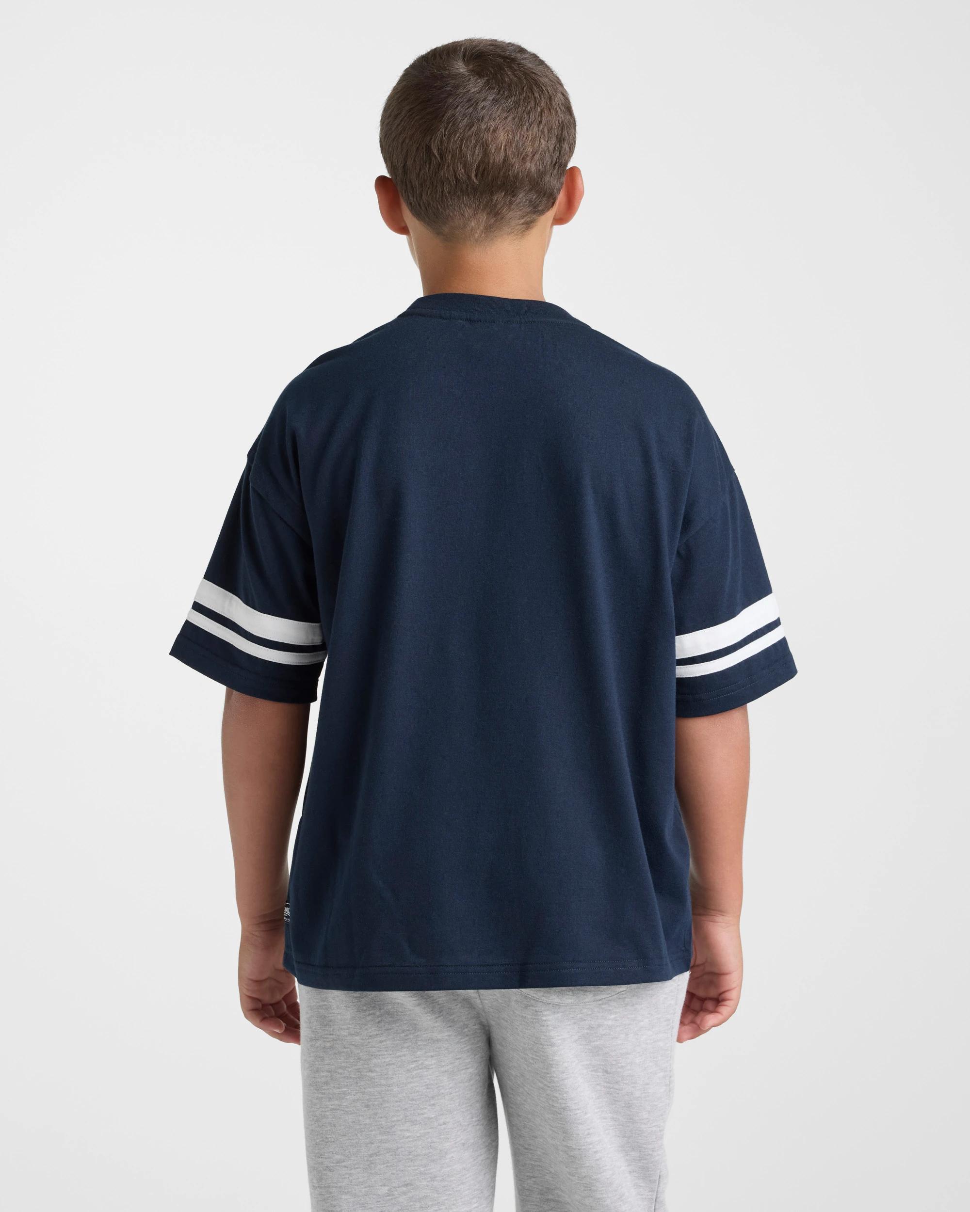 2 Lonsdale London Lonsdale Retro Sport T-Shirt NAVY BLUE, 2 of 5