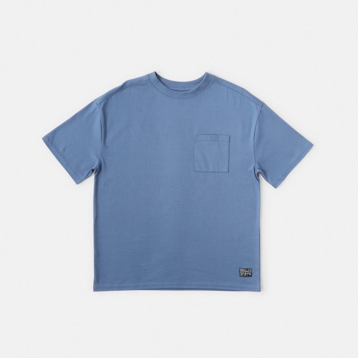 8 Short Sleeve Oversized T-shirt Blu Flicia, 8 of 9