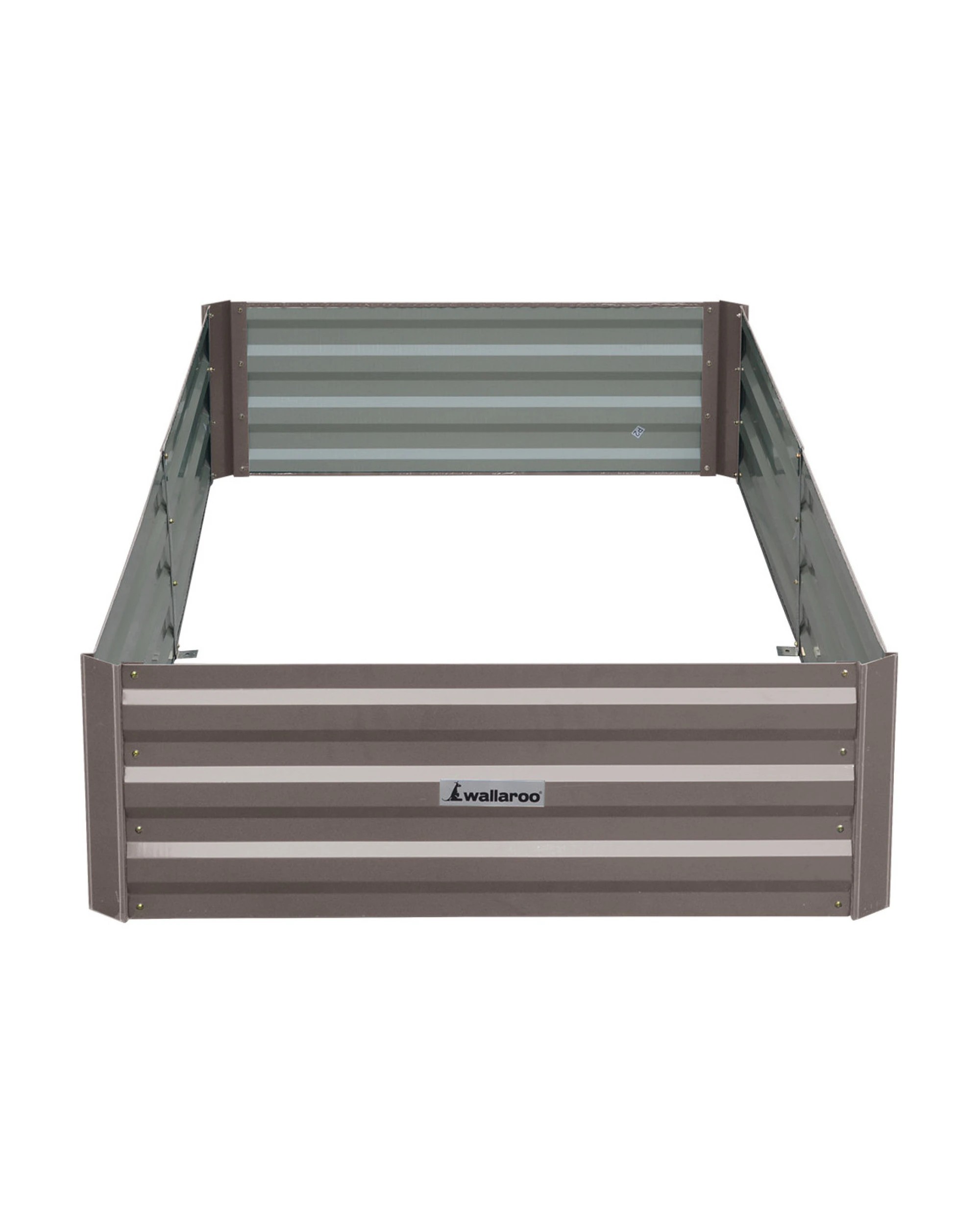 4 Wallaroo Galvanized Steel Raised Garden Bed 210 x 90 x 30cm Plants Vegetables Herbs Flowers - Grey, 4 of 5