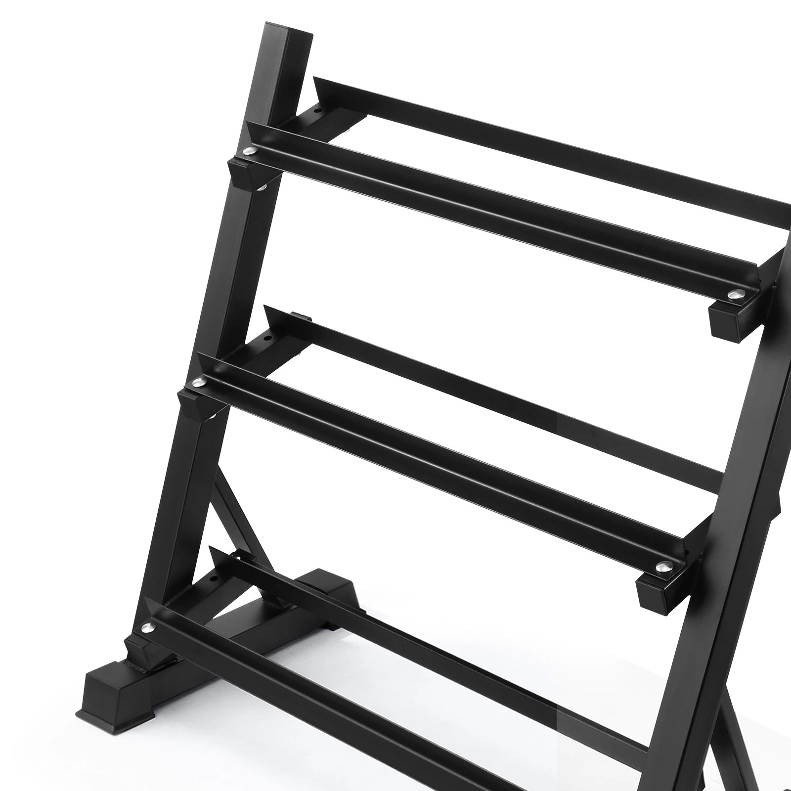 3 Ausway 3 Tier Dumbbell Rack Weight Set Stand Home Gym Storage, 3 of 5