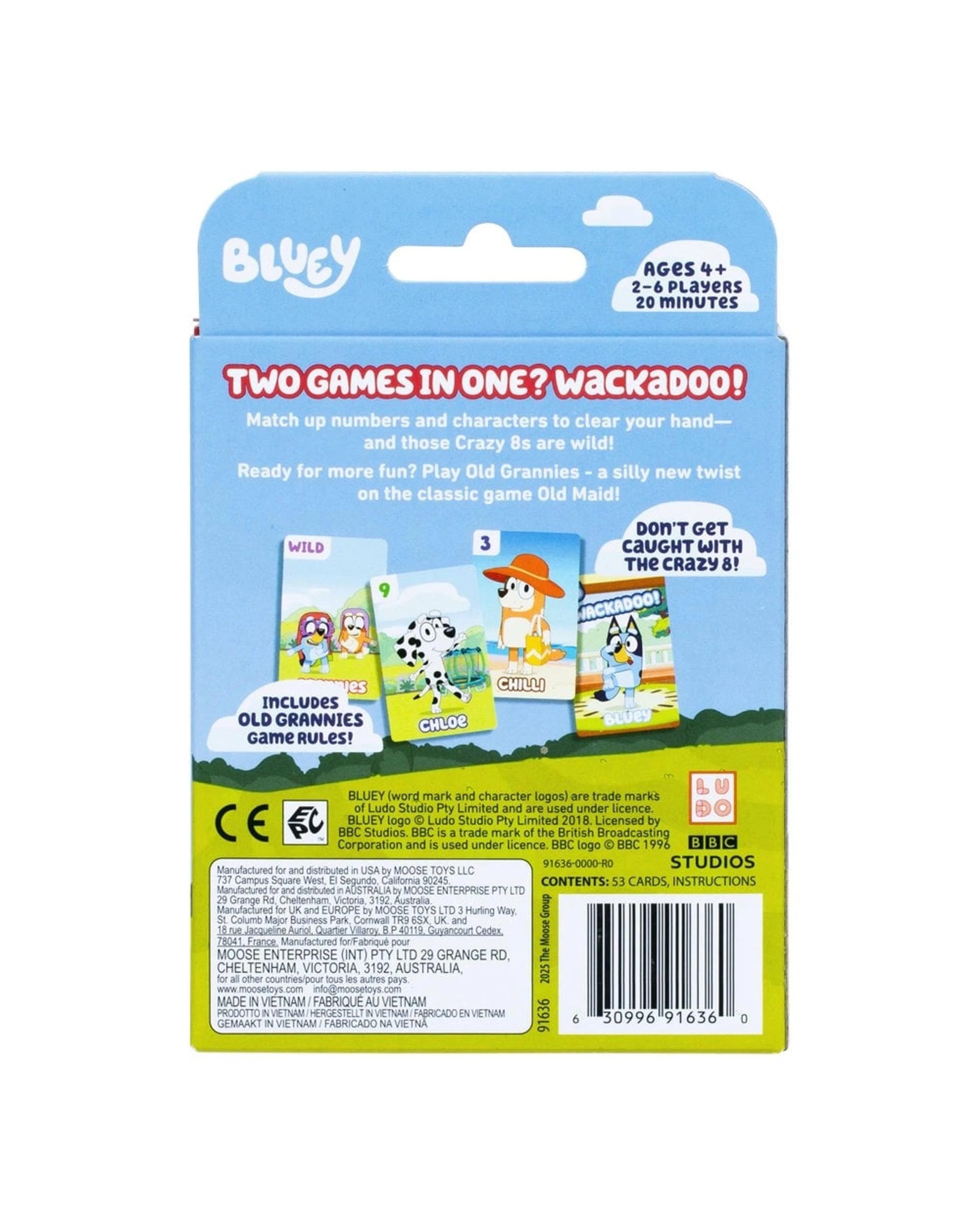 5 Bluey Crazy Eights Card Game, 5 of 5