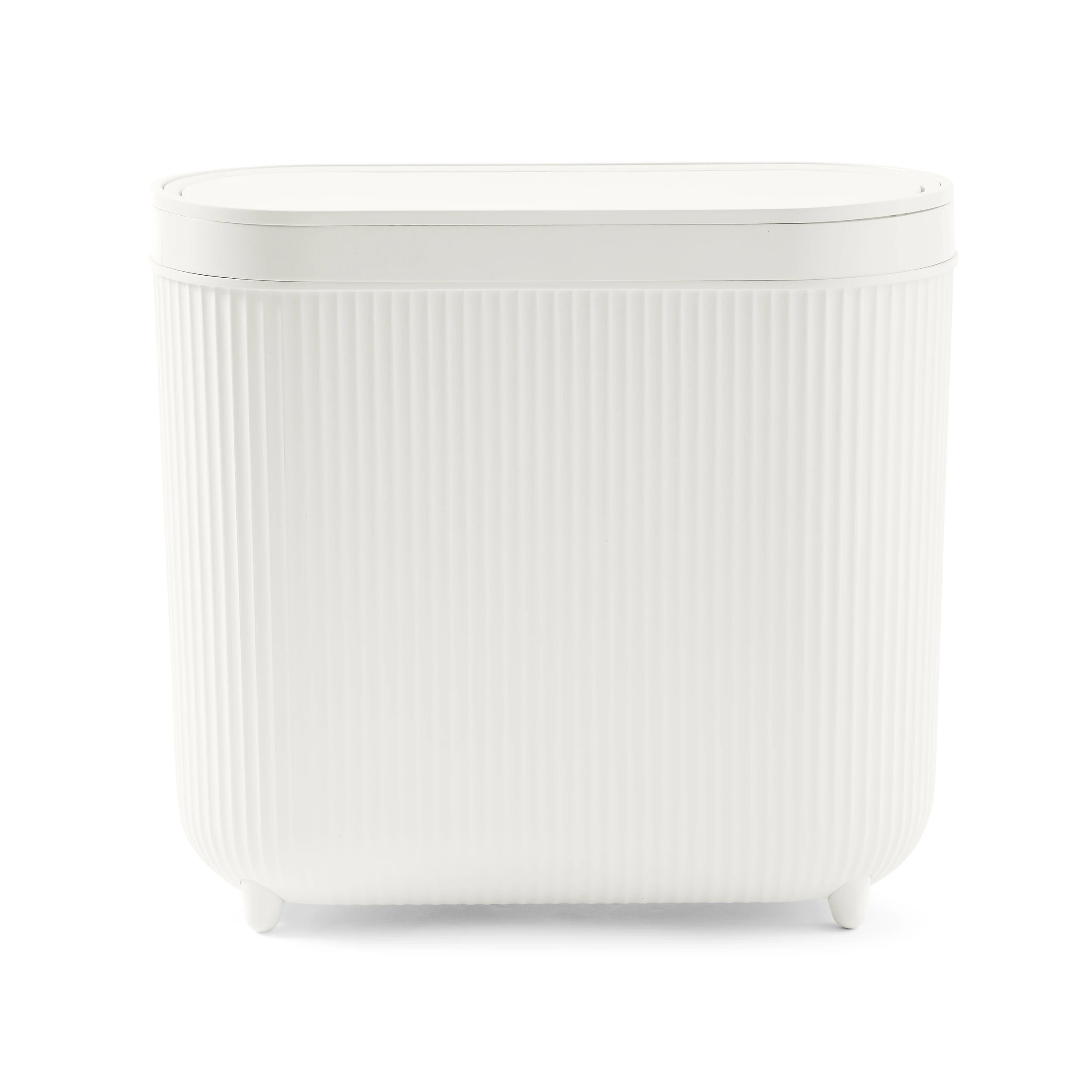 7 8L Push Top Bin - White, 7 of 10