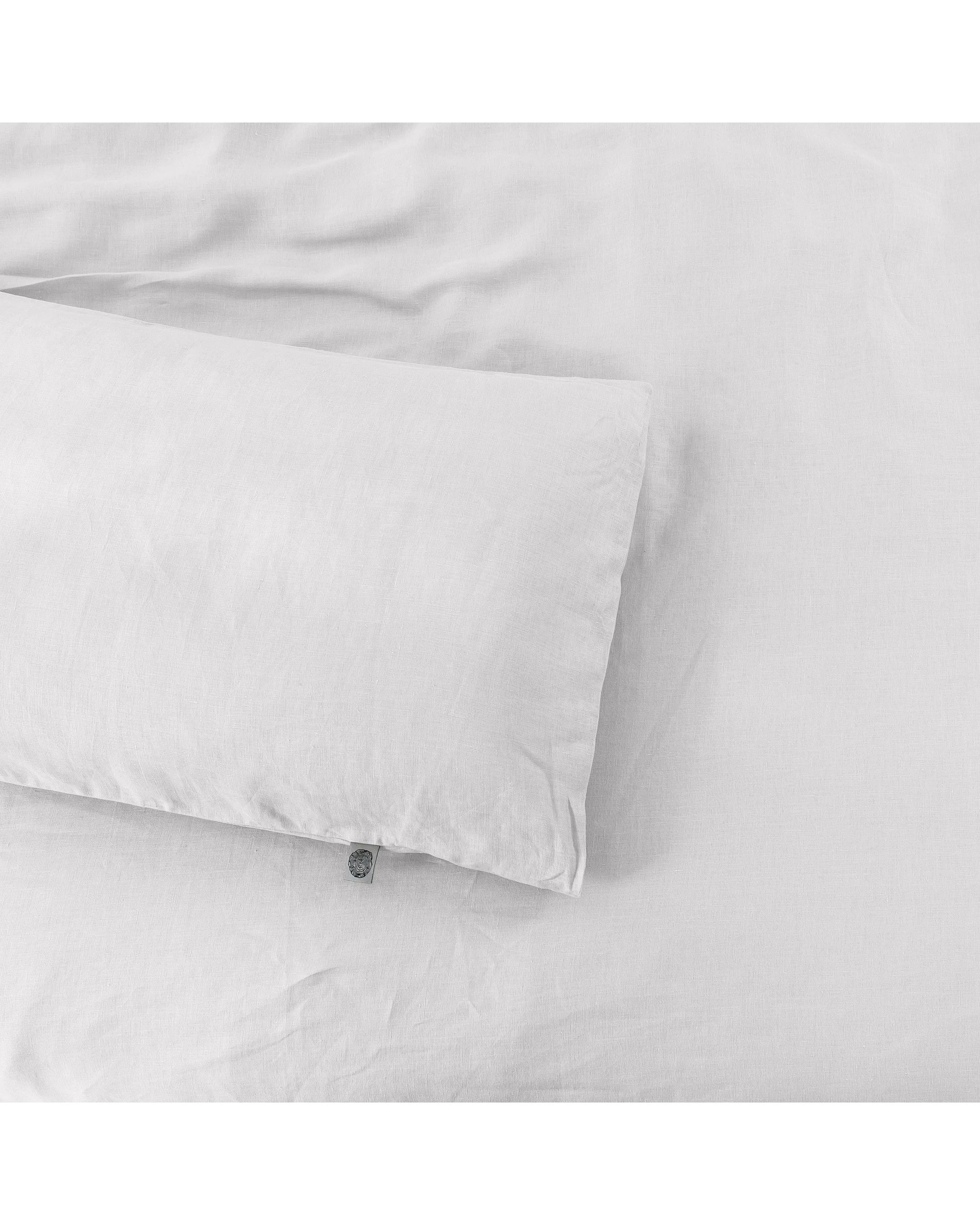 7 Natural Home Vintage Washed 100% Hemp Quilt Cover Set - Super King Bed - Dove Grey, 7 of 8