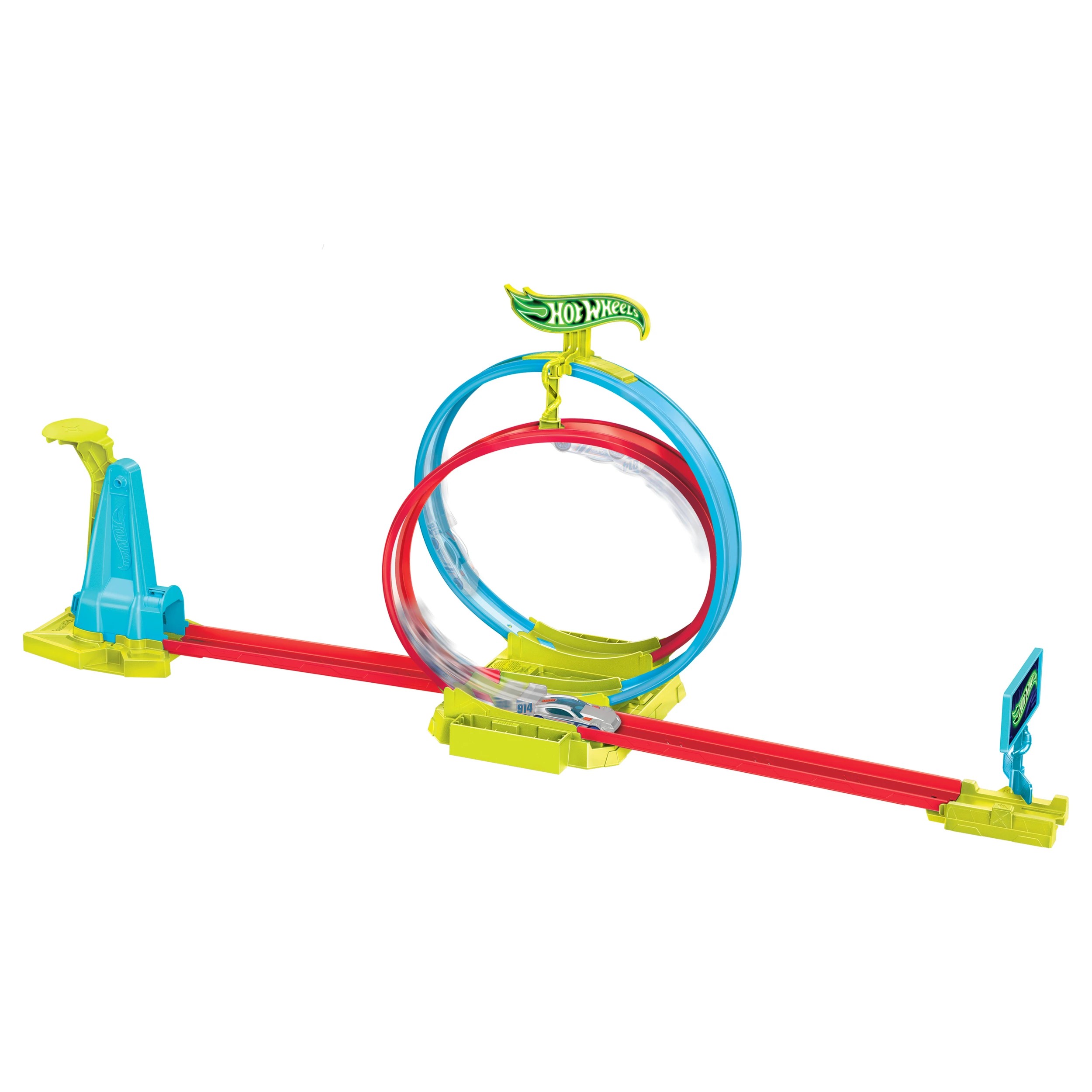 Hot Wheels Neon Speeders Laser Stunt Slamway Track Set - Kmart