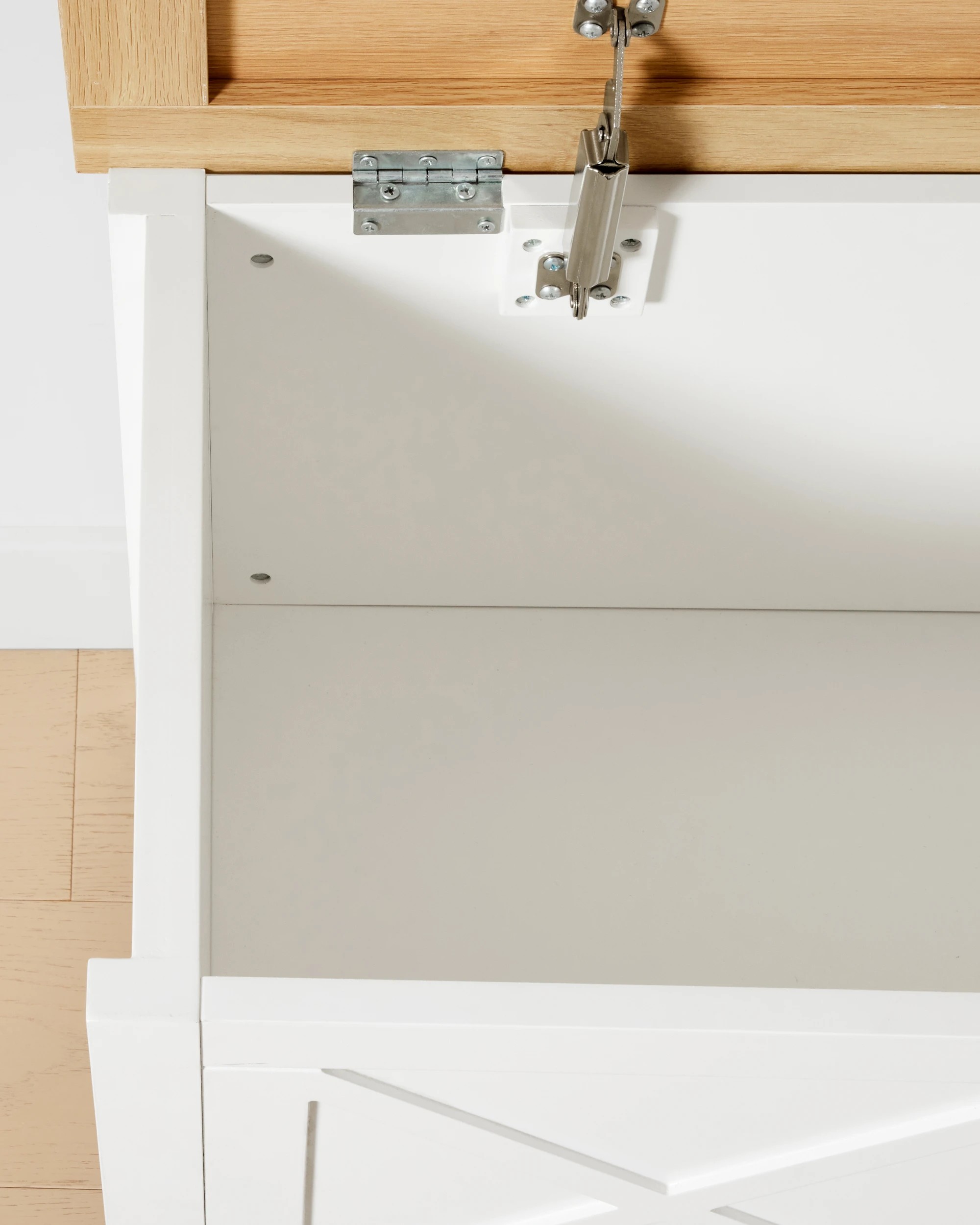 7 Camille Storage Bench - White, 7 of 7