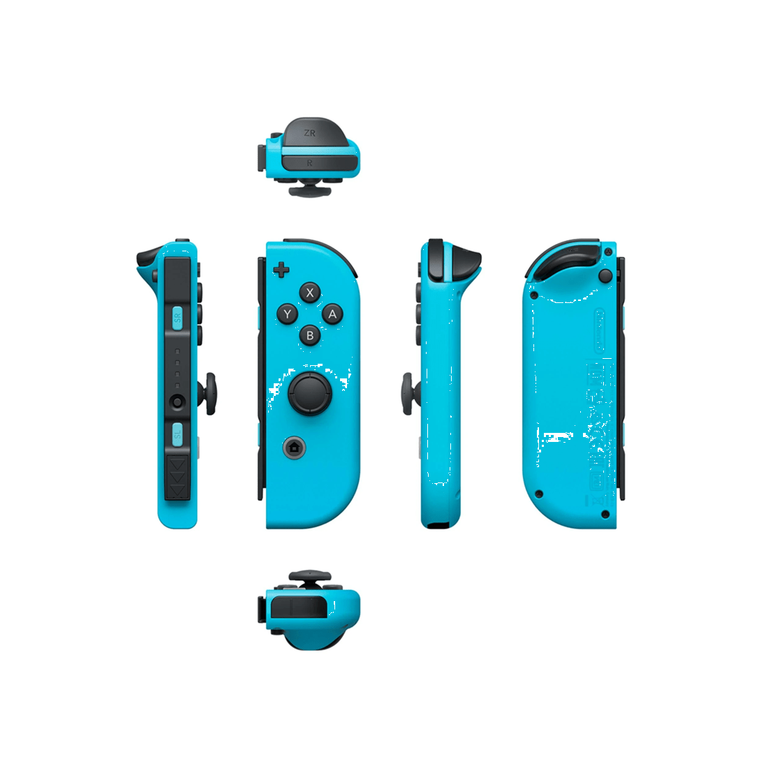 5 Nintendo Switch Joy-Con Neon Red and Blue Controller Set, 5 of 6