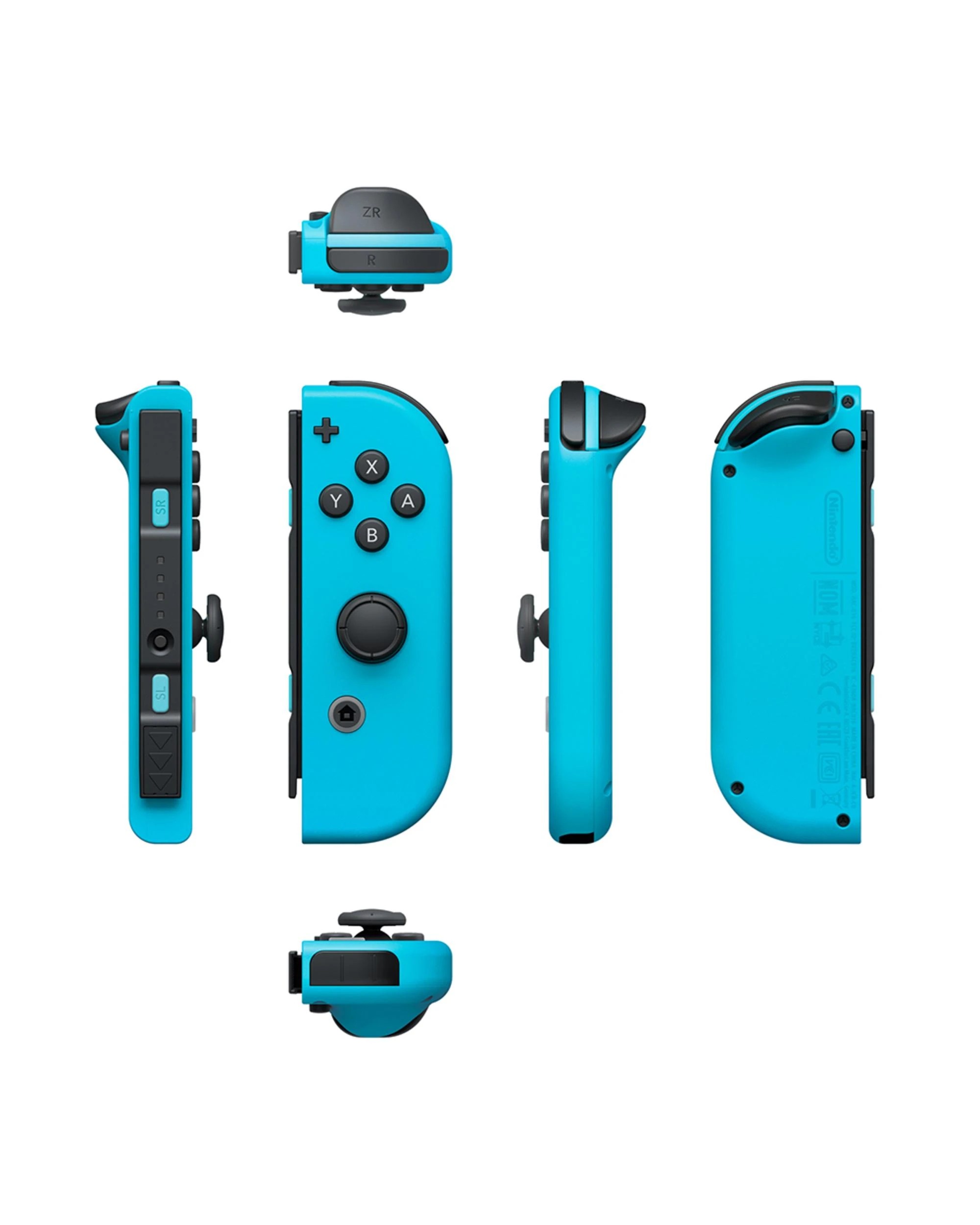 5 Nintendo Switch Joy-Con Neon Red and Blue Controller Set, 5 of 6
