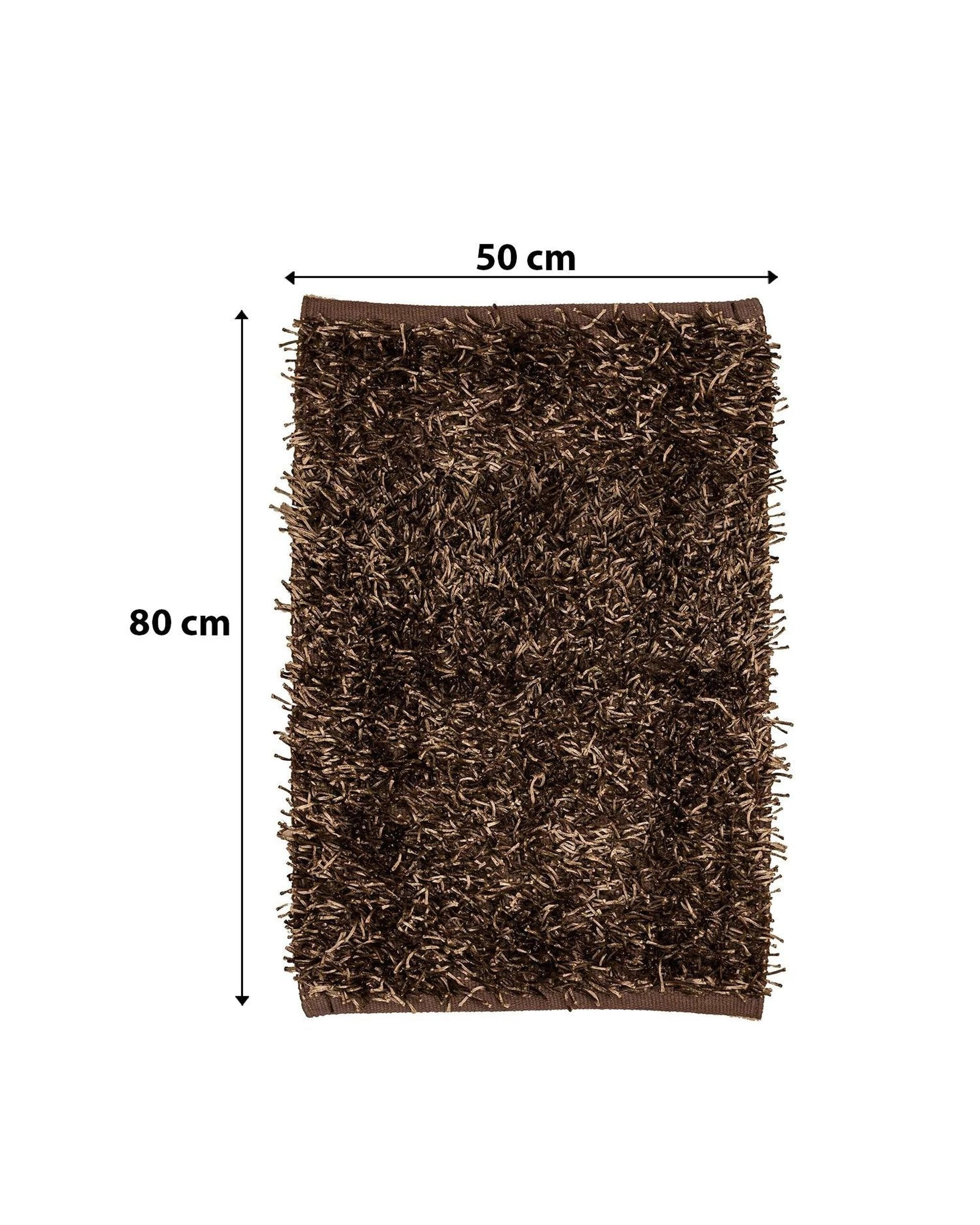 3 La Grace Home Luxury High Pile Soft Non Slip Bath Mat - Taupe, 3 of 6