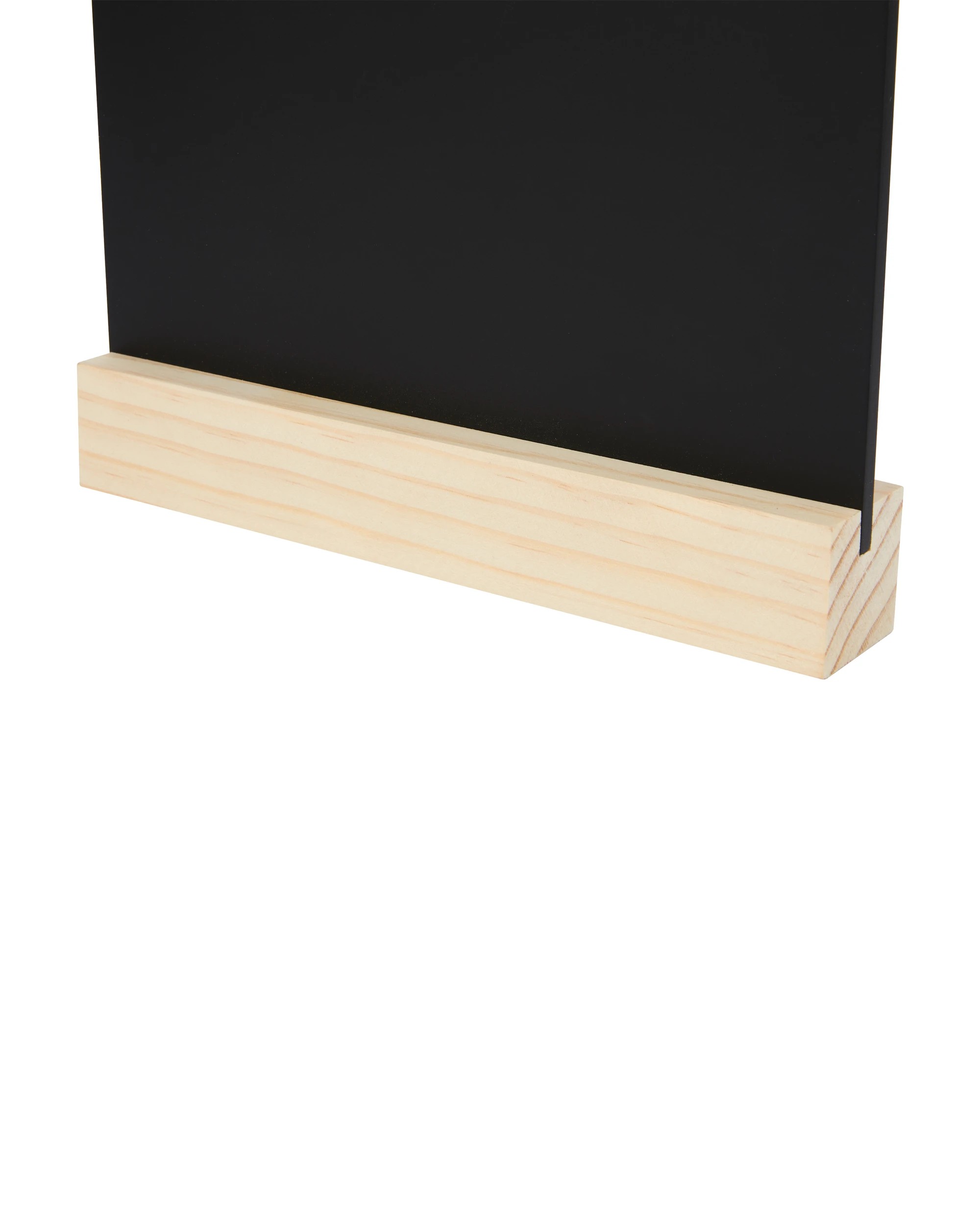 5 Black Arch Tabletop Sign with Wooden Stand, 5 of 7